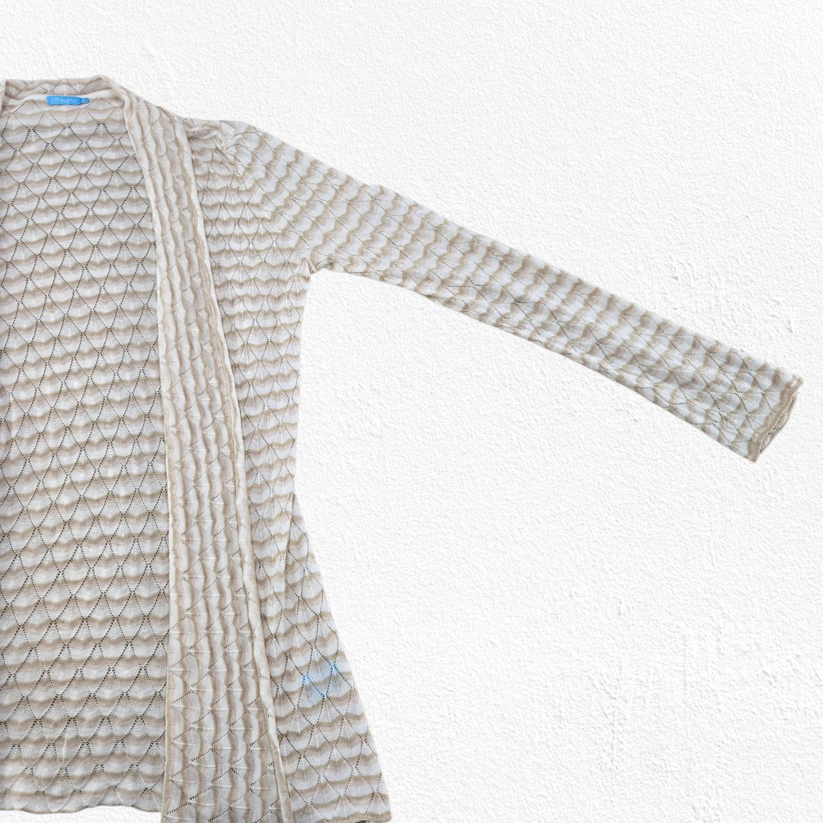 J.McLaughlin J. McLaughlin Beige Open Front Knit Cardigan Size Small Size S / US 4 / IT 40 - 5 Thumbnail
