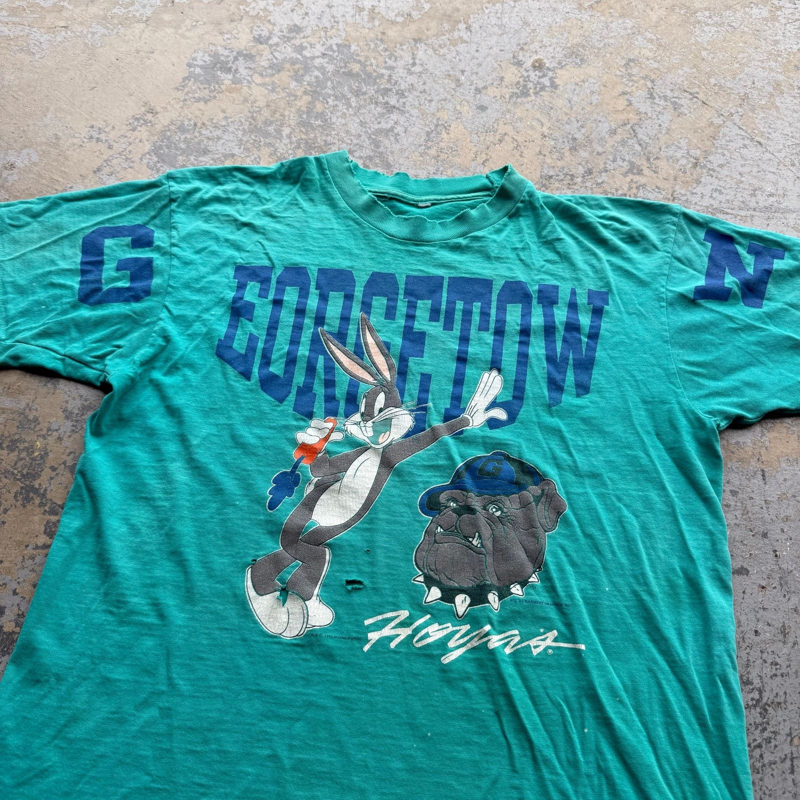 Vintage 90’s Georgetown Bugs Bunny Looney Tunes Tee Distressed Size US L / EU 52-54 / 3 - 2 Thumbnail
