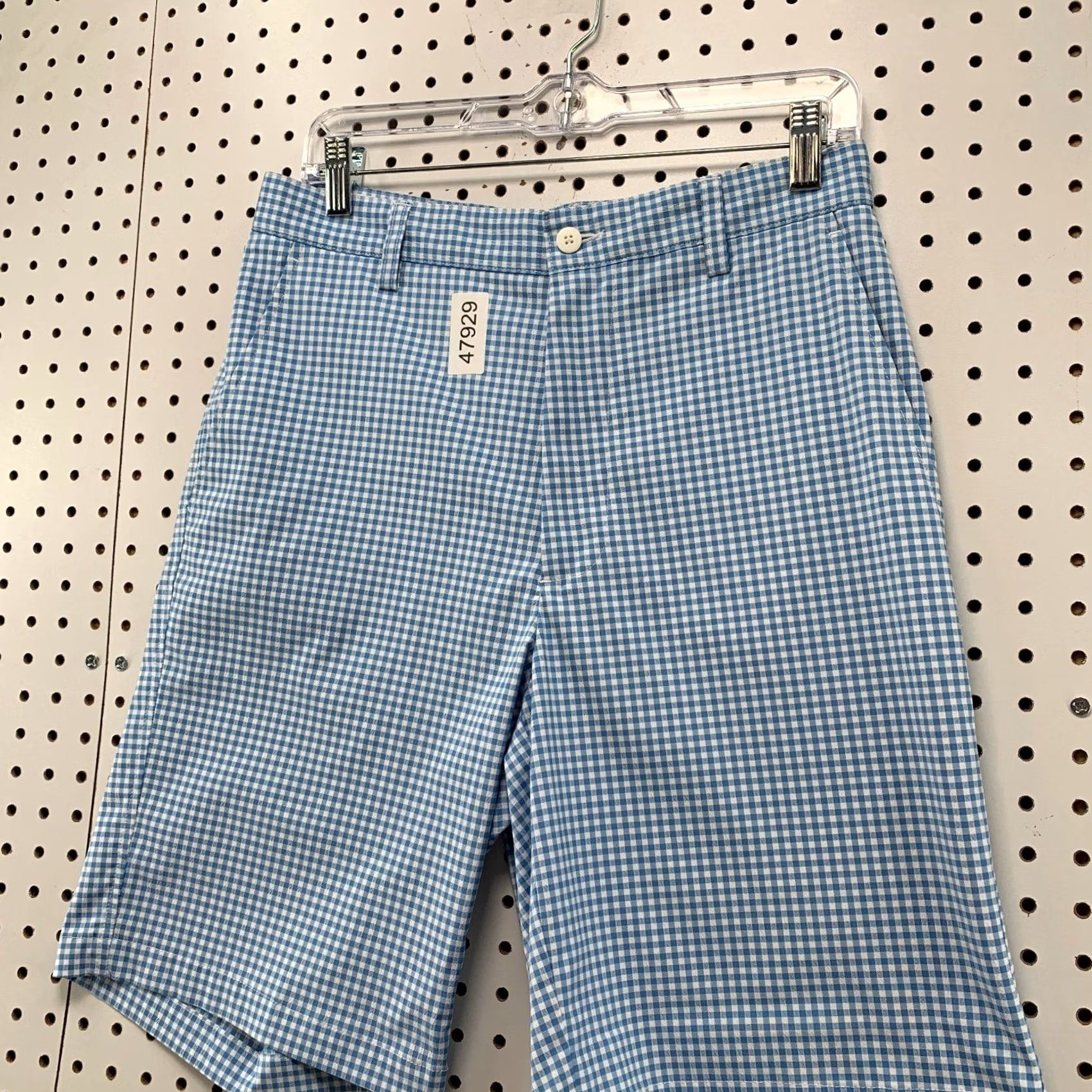 Footjoy FootJoy FJ Golf Shorts Mens 35x9.5 Blue Check Preppy Casual Size US 35 - 7 Thumbnail