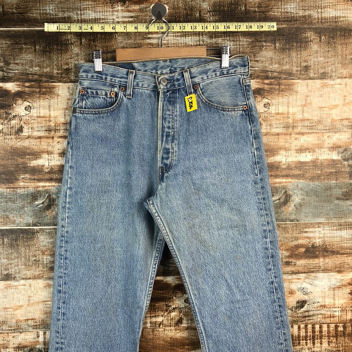 Levi's Levis 501 Blue Denim ripped vintage Pants #A2576 Size 30" / US 8 / IT 44 - 4 Thumbnail