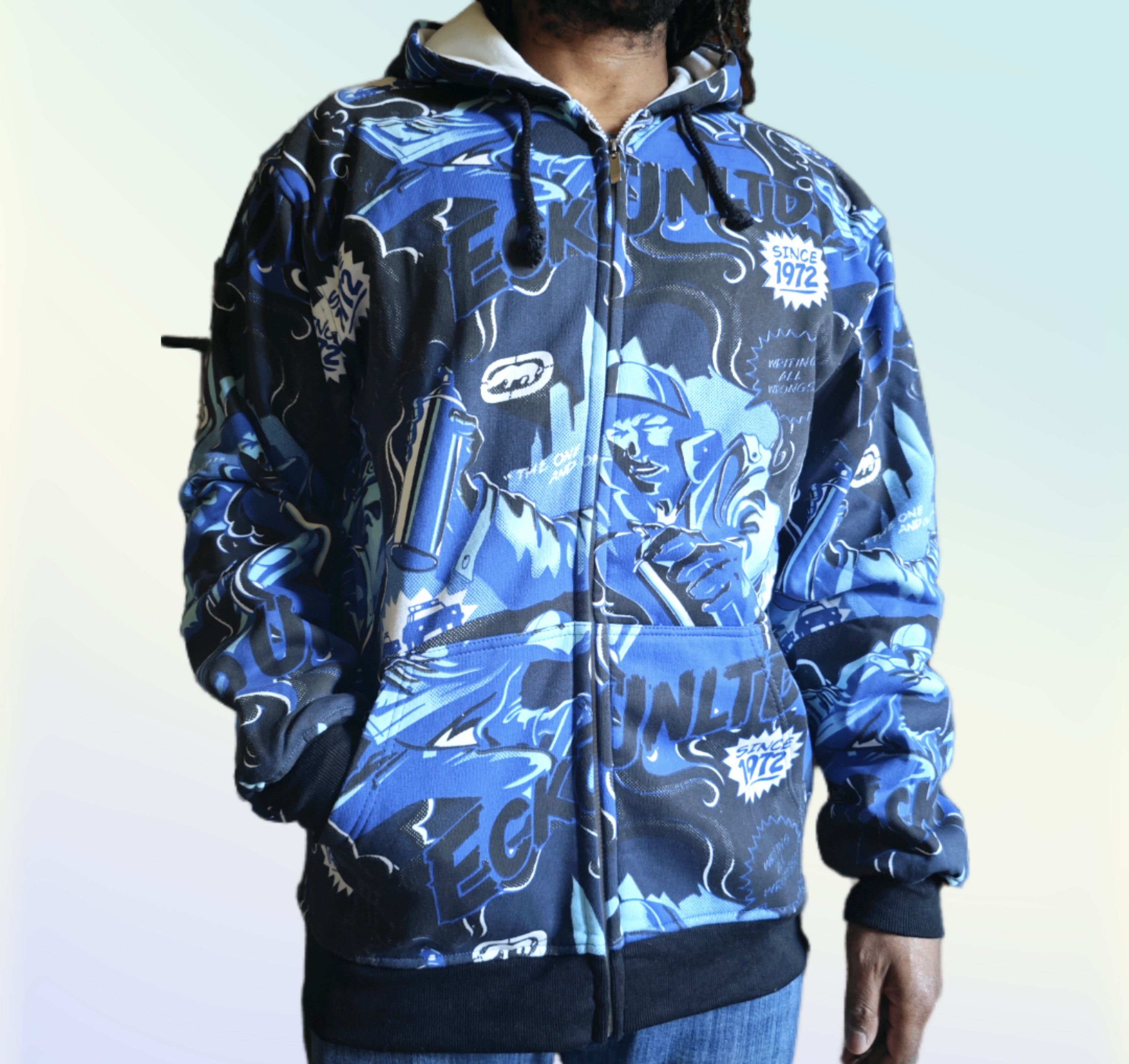 Ecko Unltd. Original Hoodie – Hip-Hop Streetwear Vintage Y2K Size US L / EU 52-54 / 3 - 1 Thumbnail