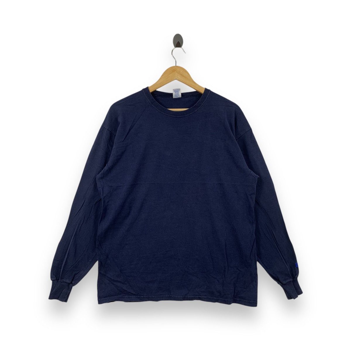 Russell Athletic Vintage RUSSELL ATHLETIC Minimalist Design Long Sleeve Size L / US 10 / IT 46 - 1 Thumbnail