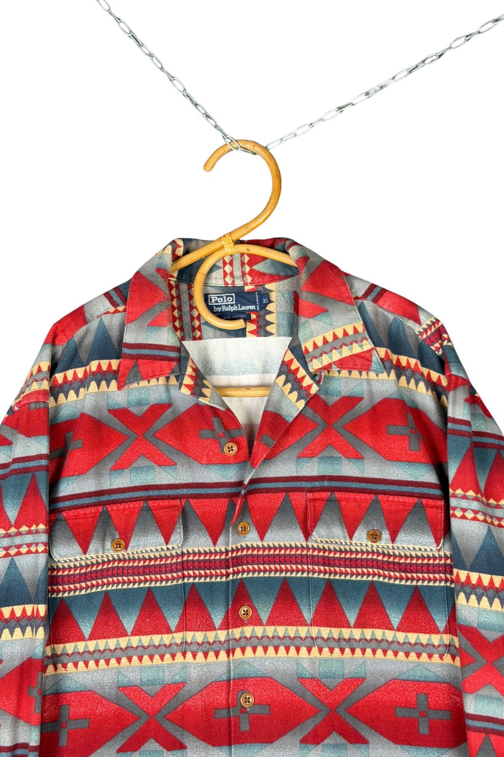 Polo Ralph Lauren fw94 Polo Ralph Lauren Southwestern Native Flannel Shirt XL Size US L / EU 52-54 / 3 - 4 Thumbnail