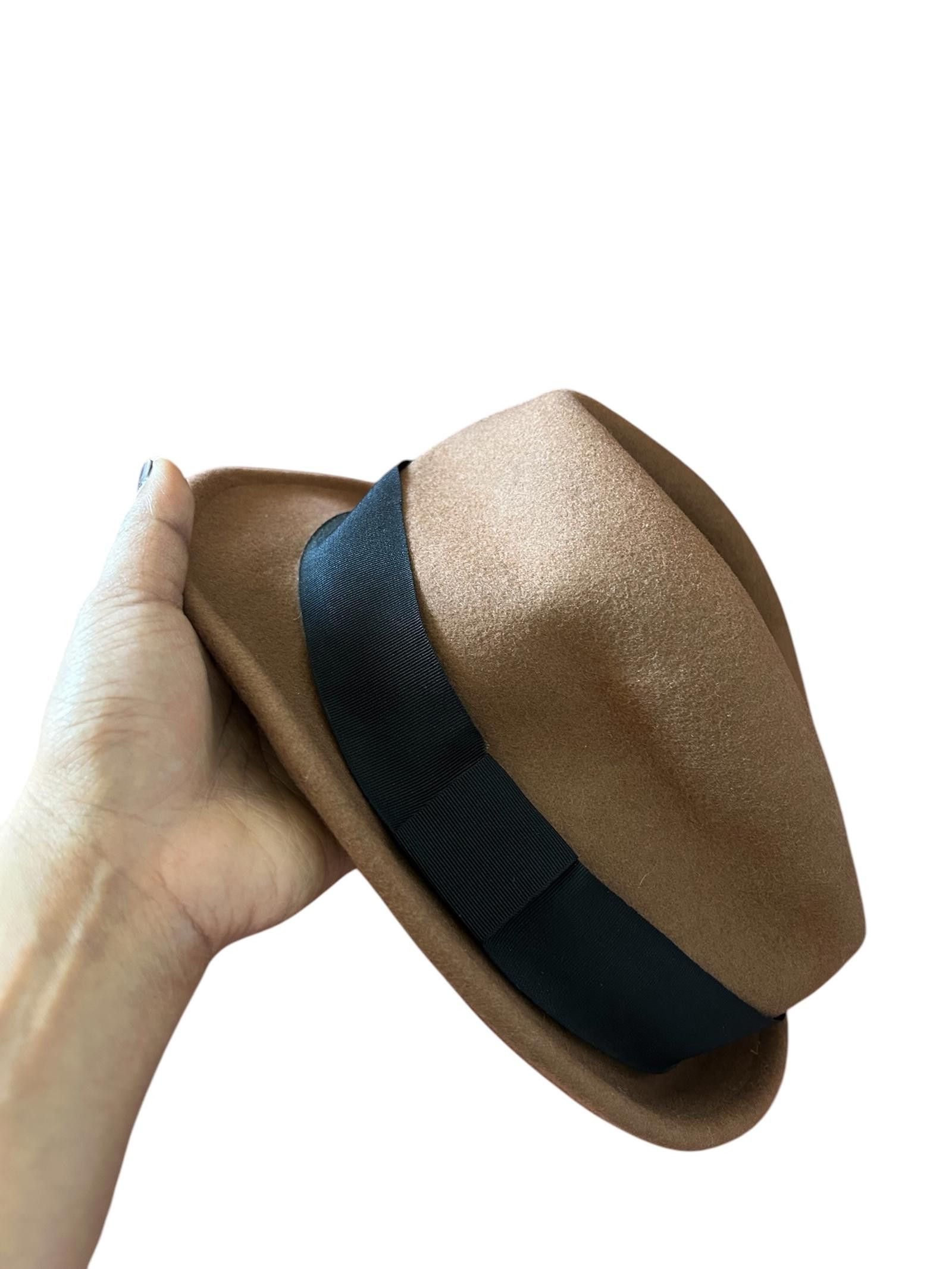 Aldo Aldo Brown Fedora Hat with Black Band Size ONE SIZE - 2 Thumbnail