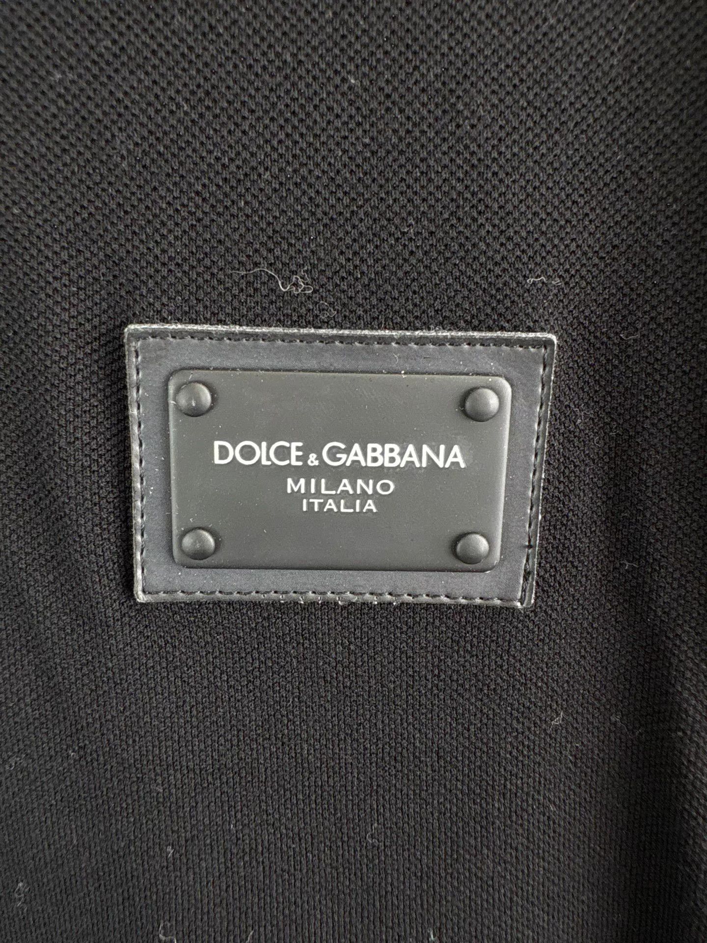 Dolce & Gabbana DOLCE&GABBANA Black Polo Short Sleeve K1 Size US L / EU 52-54 / 3 - 3 Thumbnail