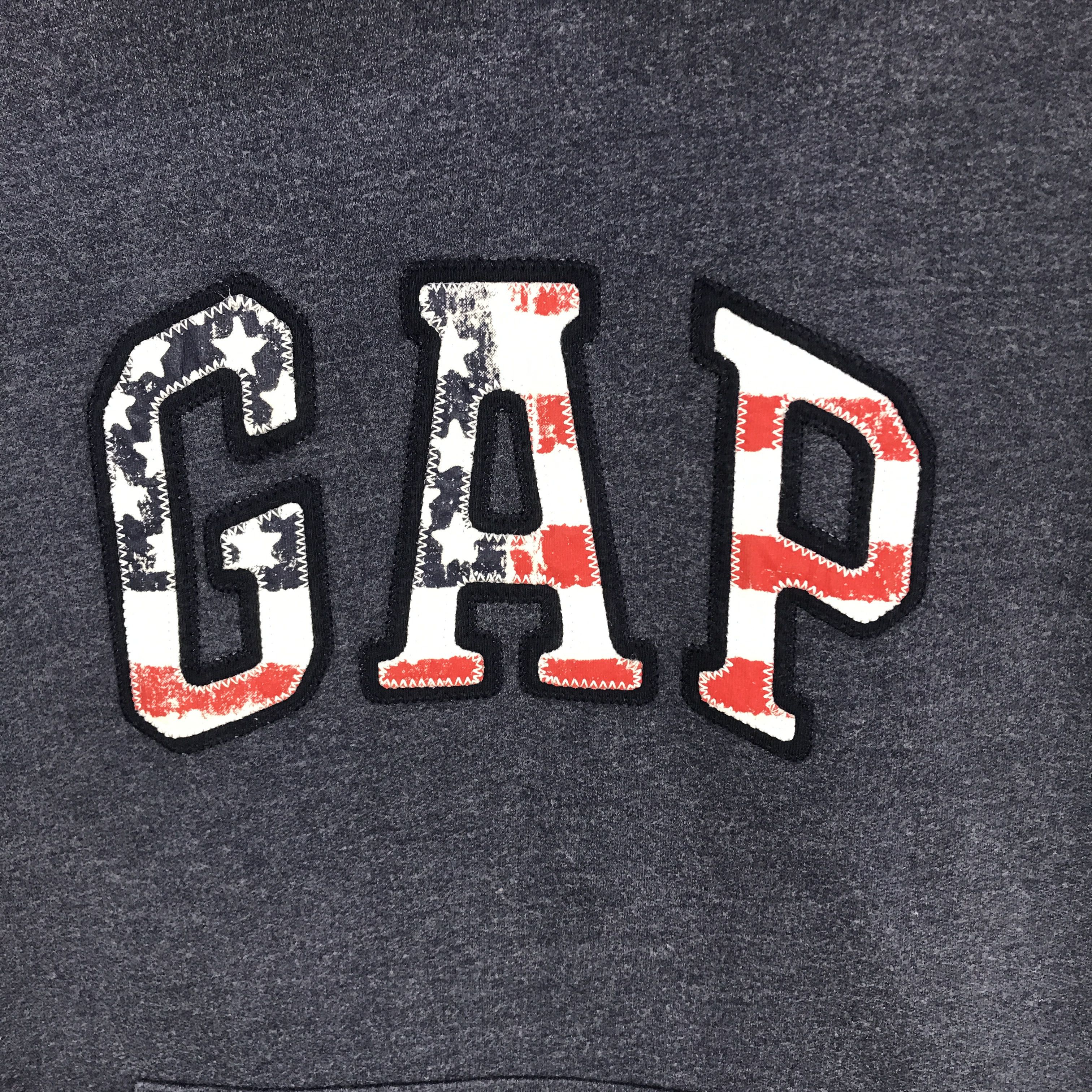 Gap Rare Gap american logo hoodie sweatshirt Size US XL / EU 56 / 4 - 2 Thumbnail