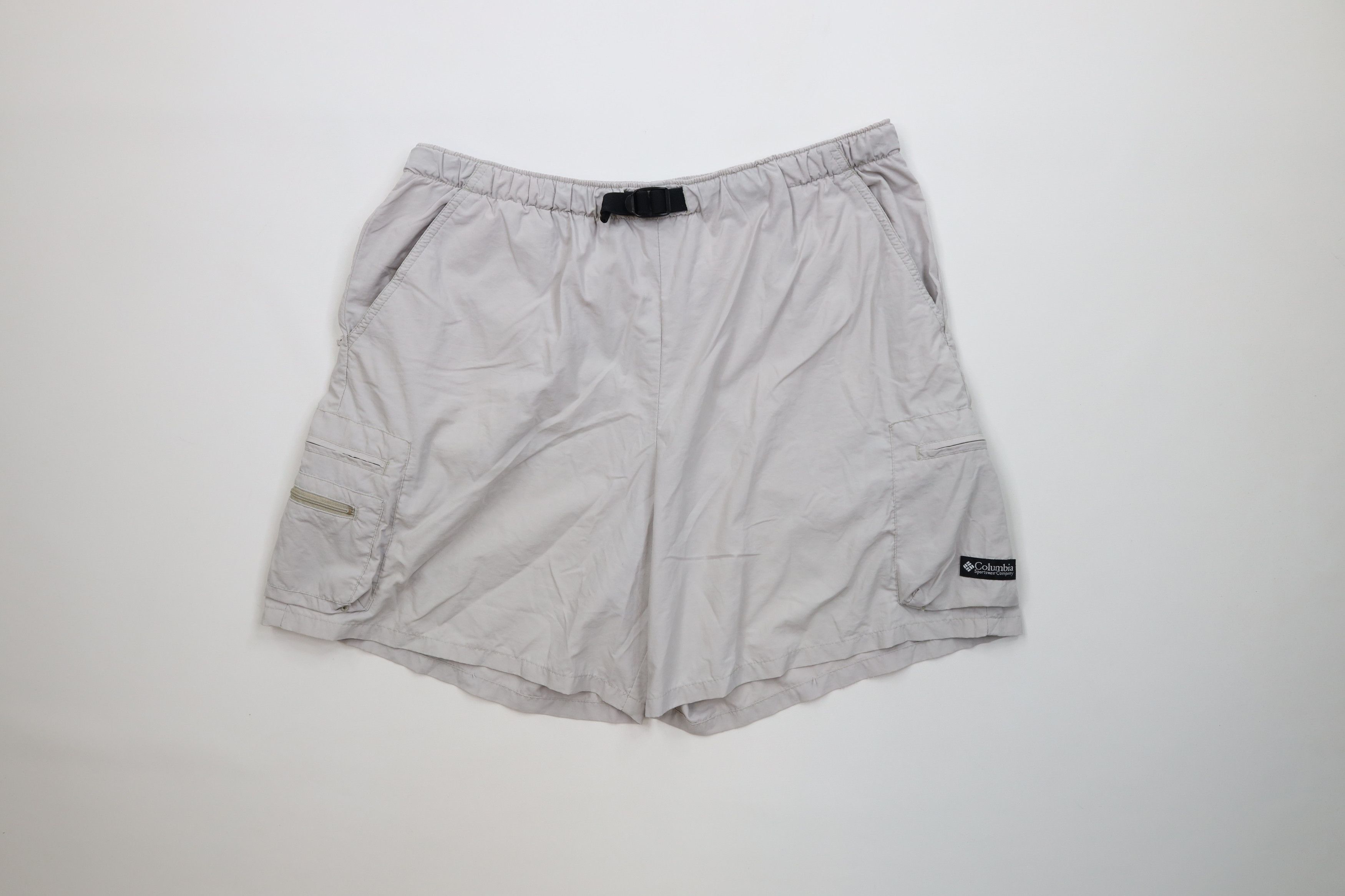 Columbia Vintage 90s Columbia Above Knee Belted Trekking Cargo Shorts Size US 34 / EU 50 - 1 Thumbnail