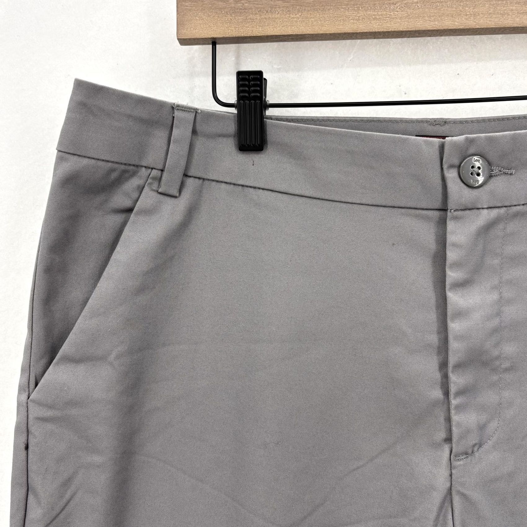 Lee Lee Capri Pants Womens 16 Medium Gray Wrinkle Free Mid Rise Stretch Casual NWT Size 38" / US 16 / IT 52 - 3 Thumbnail