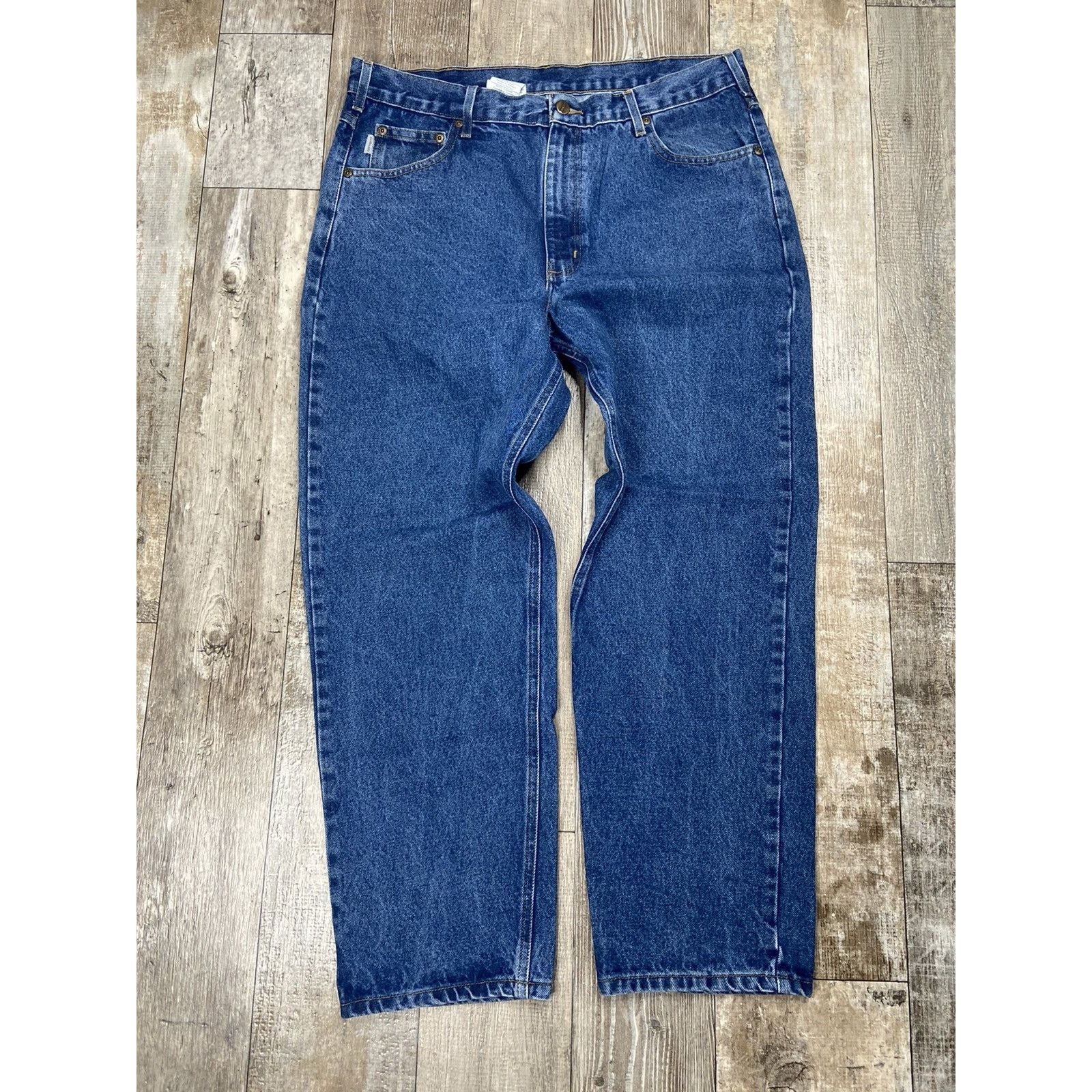 Carhartt Crazy Vintage Baggy Carhartt Blue Jeans 38x30 Y2K Size US 38 / EU 54 - 1 Thumbnail