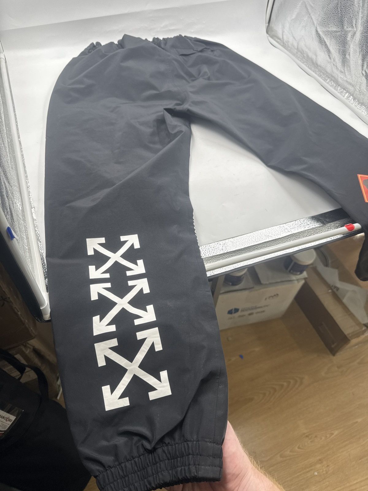 OFF-WHITE 18AW GORE-TEX TRACK PANTS