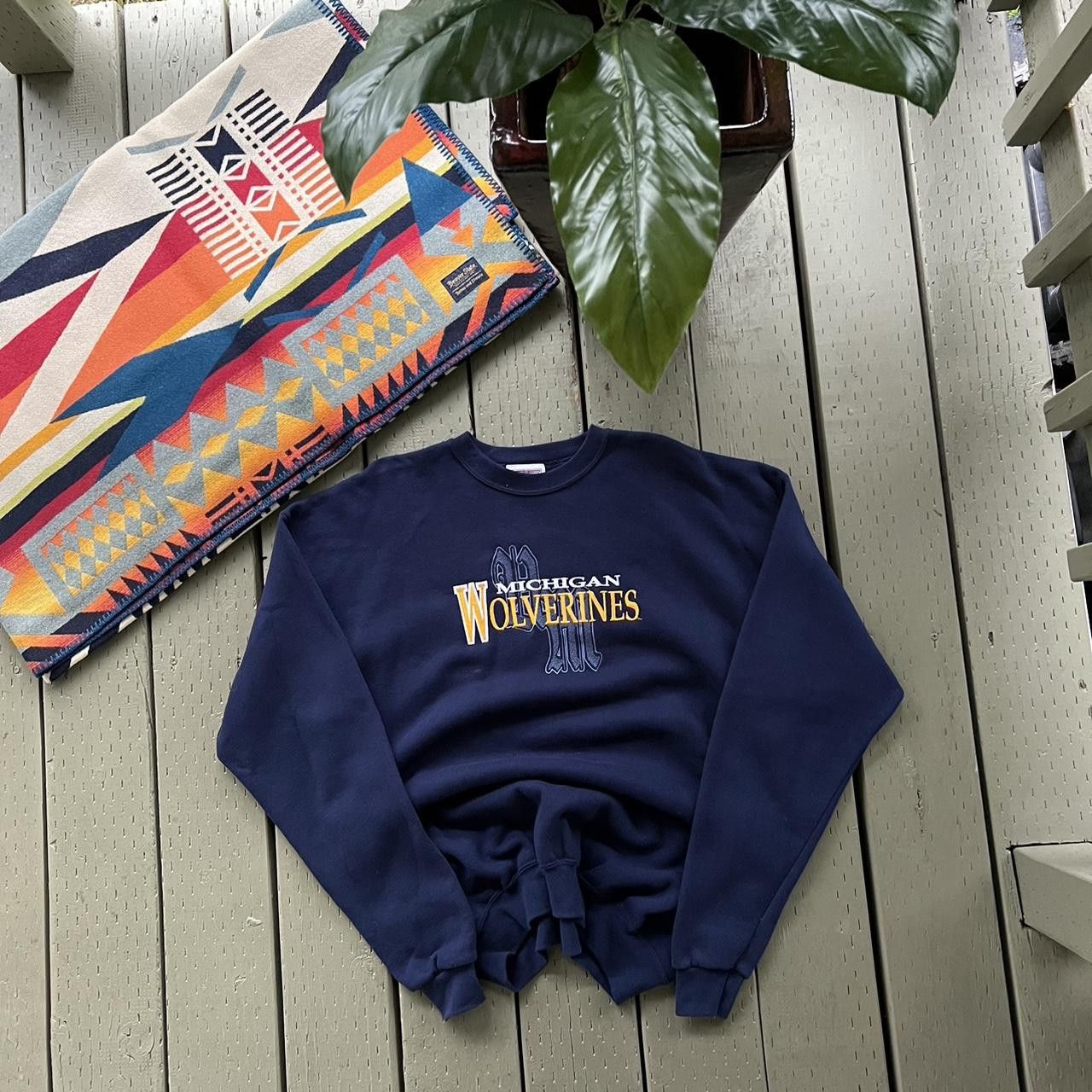 Vintage Vintage Michigan Wolverines Sweatshirts Size US XL / EU 56 / 4 - 3 Thumbnail