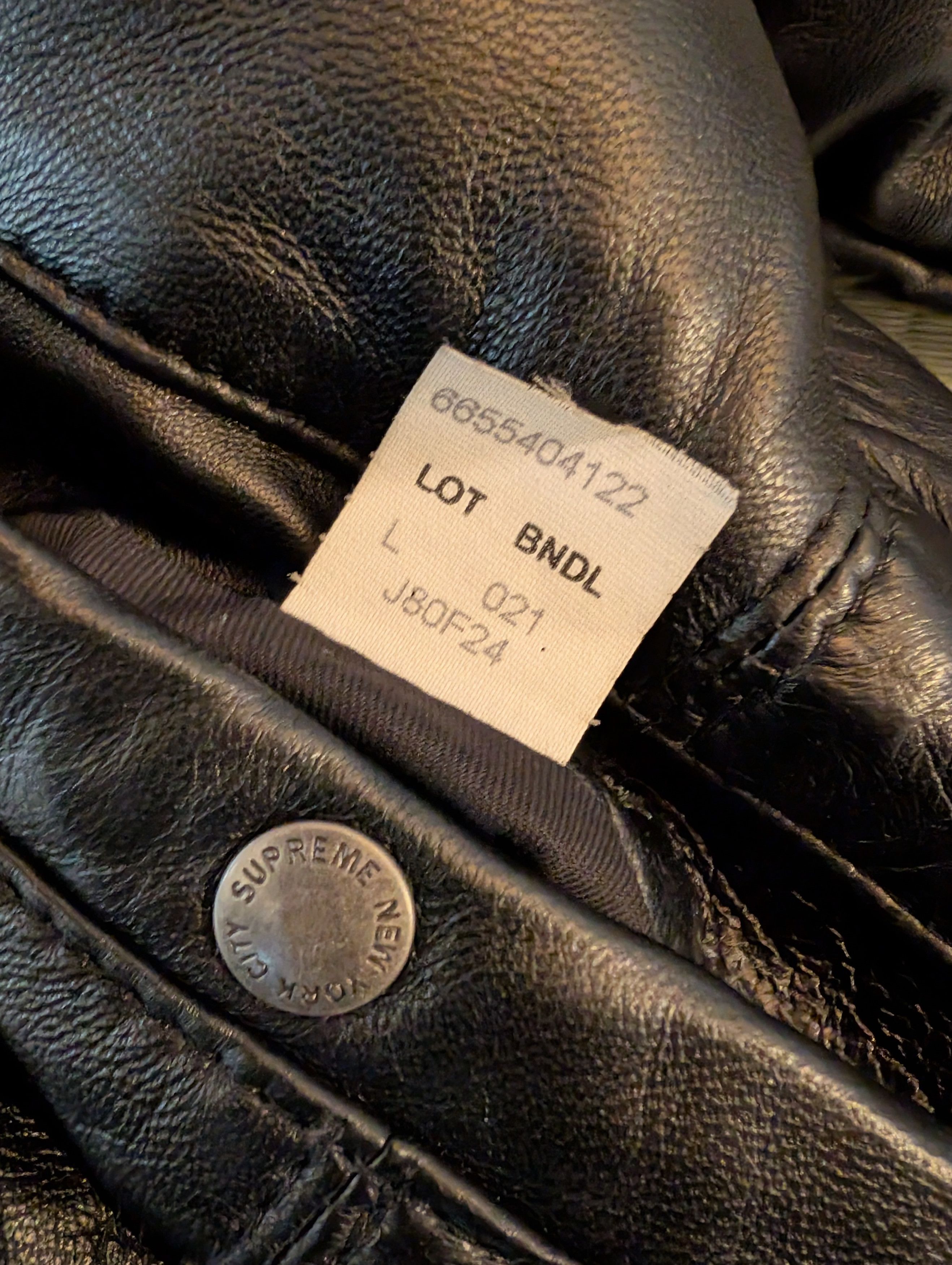 Schott × Supreme Supreme Schott Chevron Leather Down Puffer Jacket Size US L / EU 52-54 / 3 - 6 Thumbnail