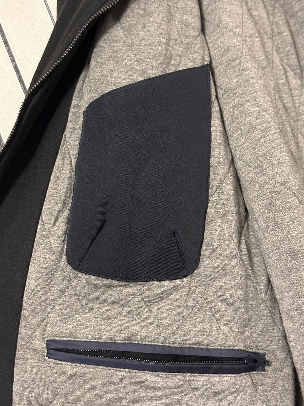 Paul Shark Woolen Classic Italian Black Bomber Jacket