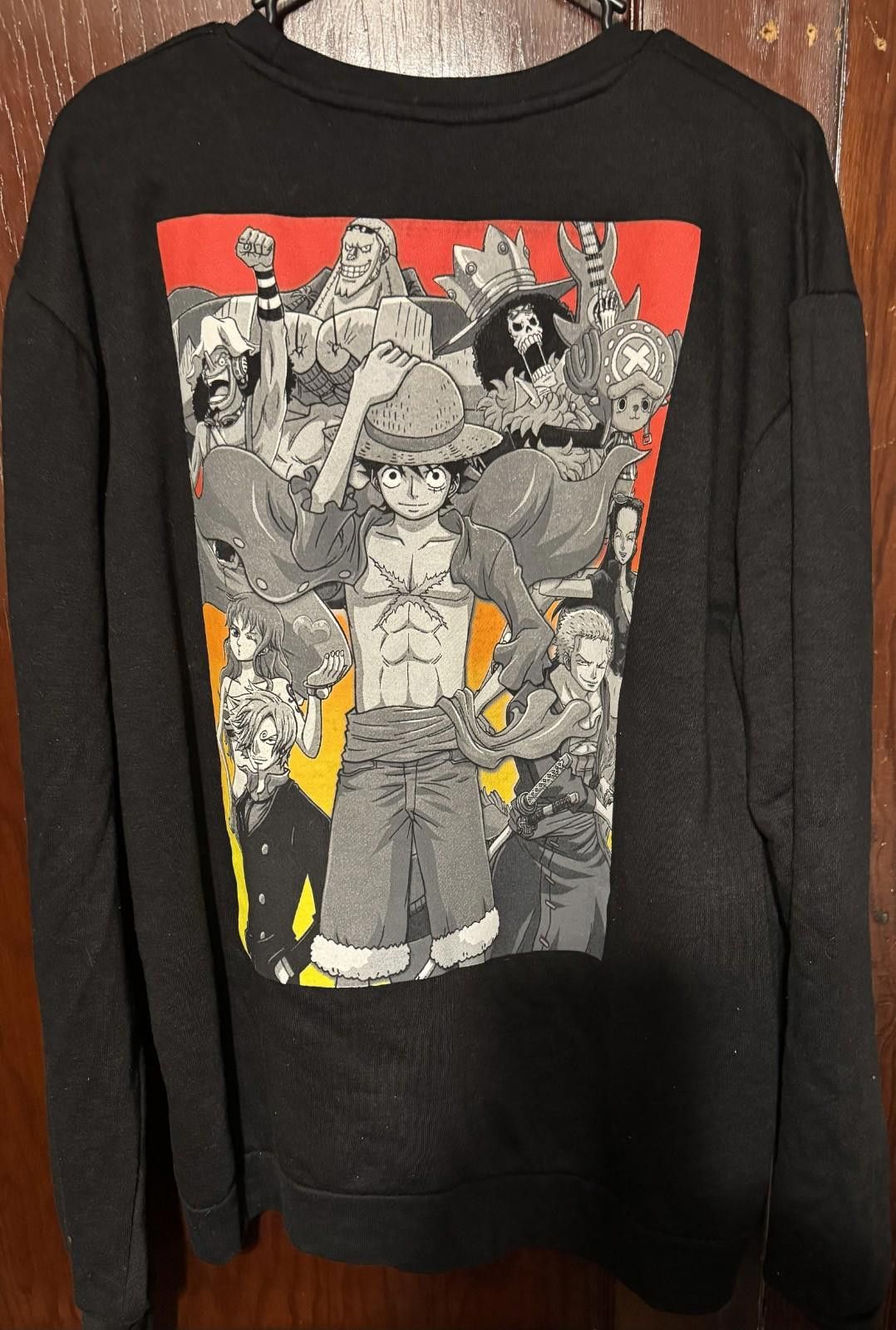 Topman One Piece Anime Logo Crewneck Sweatshirt Men's Size L Black Size US L / EU 52-54 / 3 - 2 Thumbnail