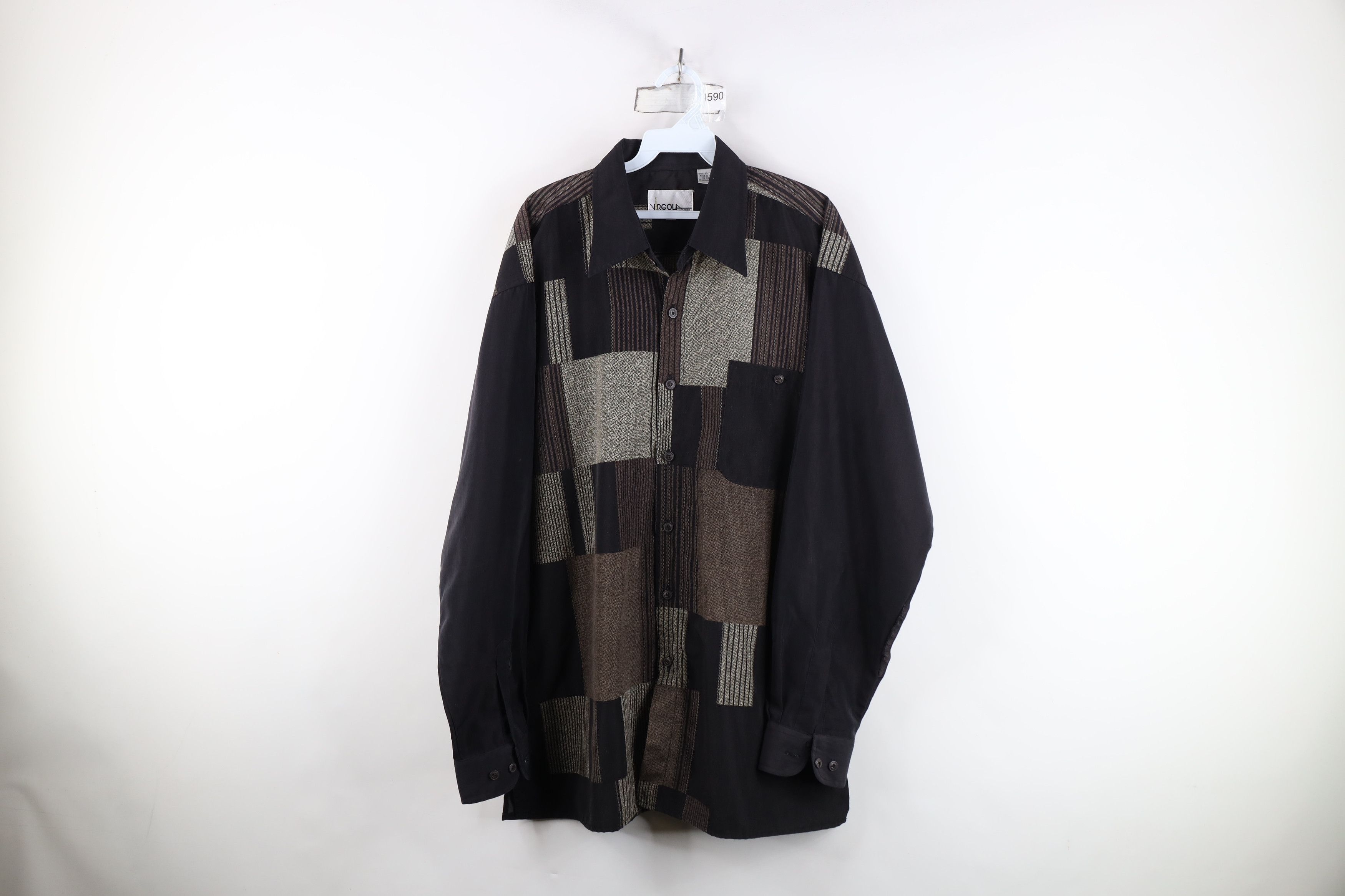 Vintage Vintage 90s Y2K Streetwear Checkered Collared Button Shirt Size US L / EU 52-54 / 3 - 1 Thumbnail