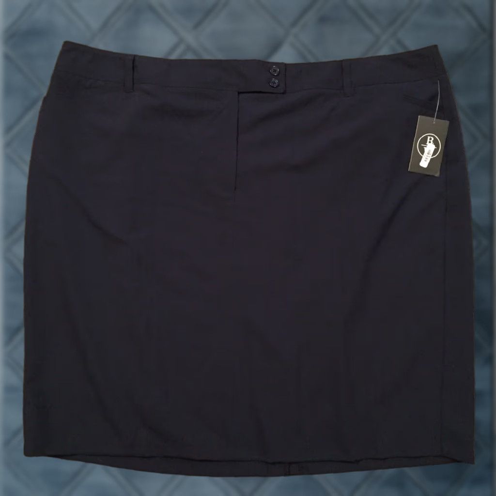 WYTHE Ryan Wythe Skirt Women 24W Knee Length Blue Unlined Pockets Pencil New Plus Size Size 42" / US 20 - 1 Thumbnail