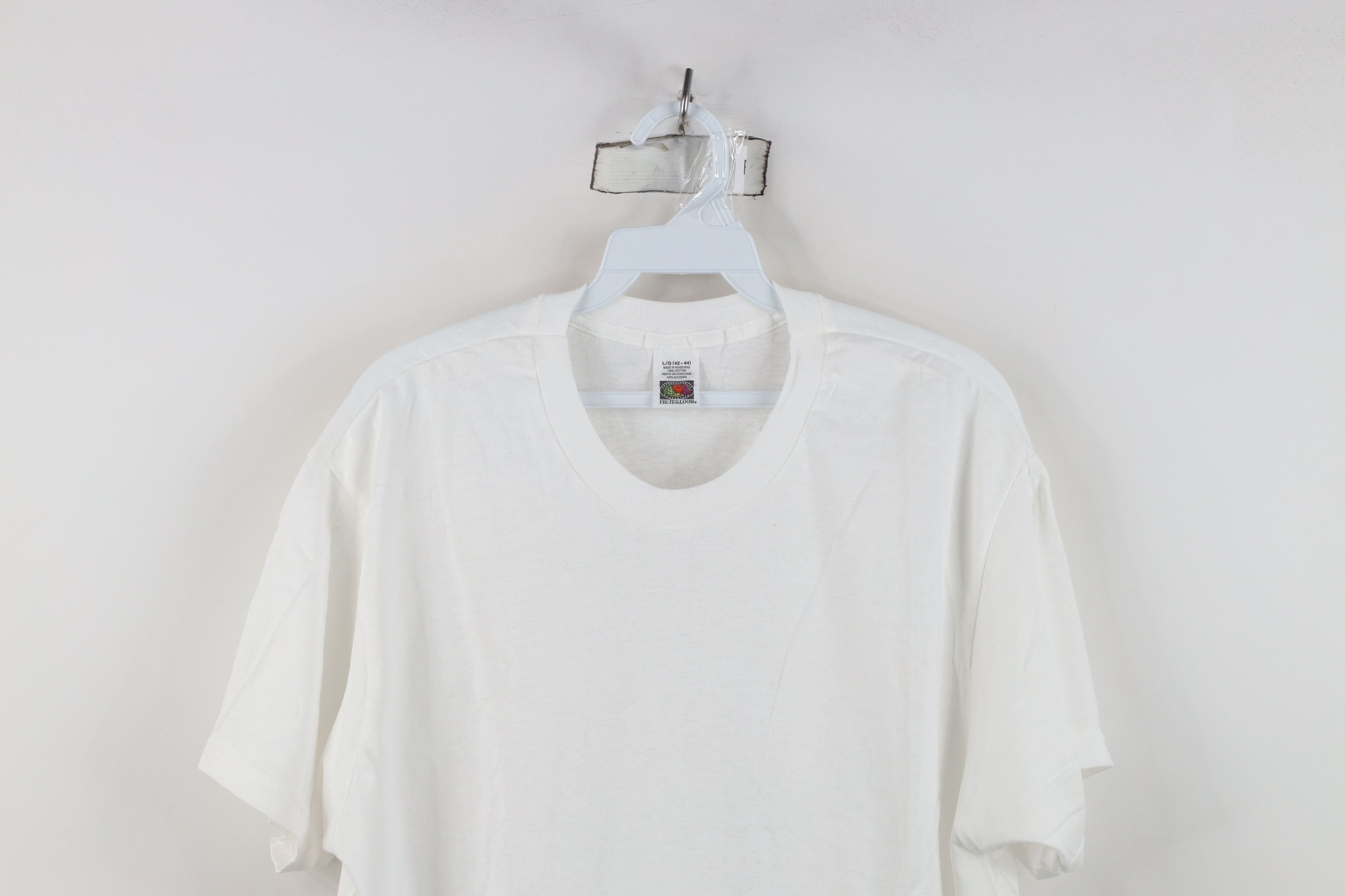 Vintage Vintage 90s Streetwear Cotton Short Sleeve T-Shirt White Size US L / EU 52-54 / 3 - 2 Thumbnail