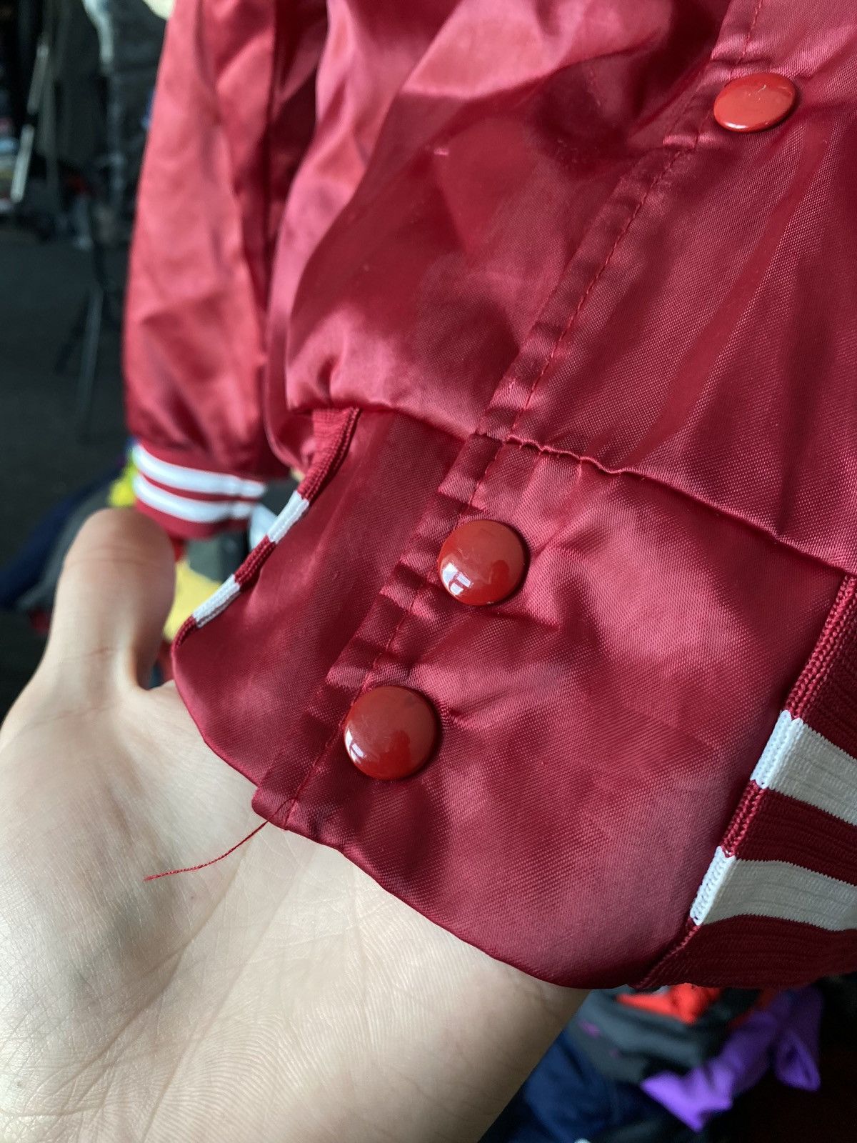 Vintage VNTG 90s USA Locker Line Red Jacket Crimson Tide Alabama Size US S / EU 44-46 / 1 - 12 Thumbnail