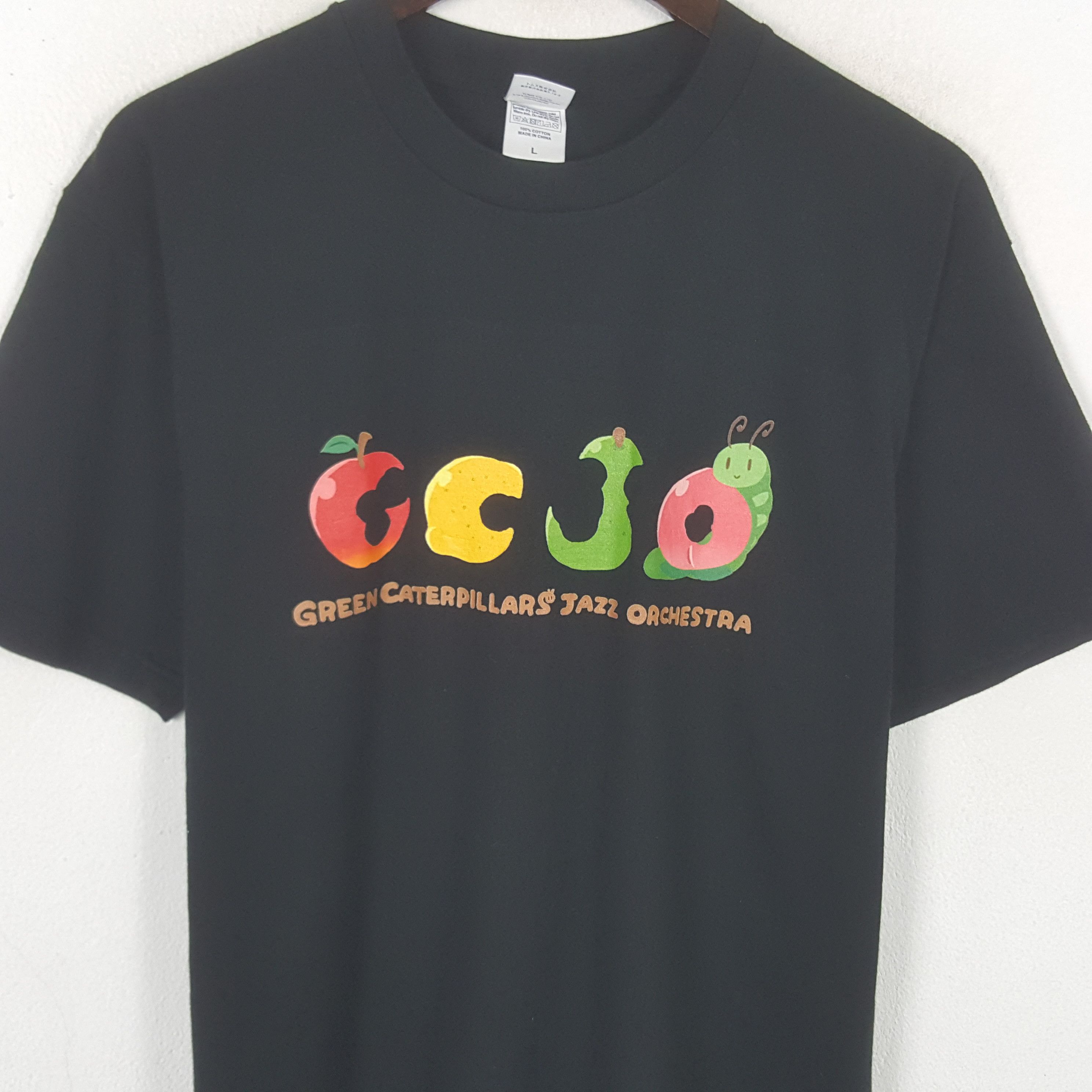 Other Vintage GCJO Green Caterpilar Jazz Orchestra T-shirt Size US M / EU 48-50 / 2 - 2 Thumbnail