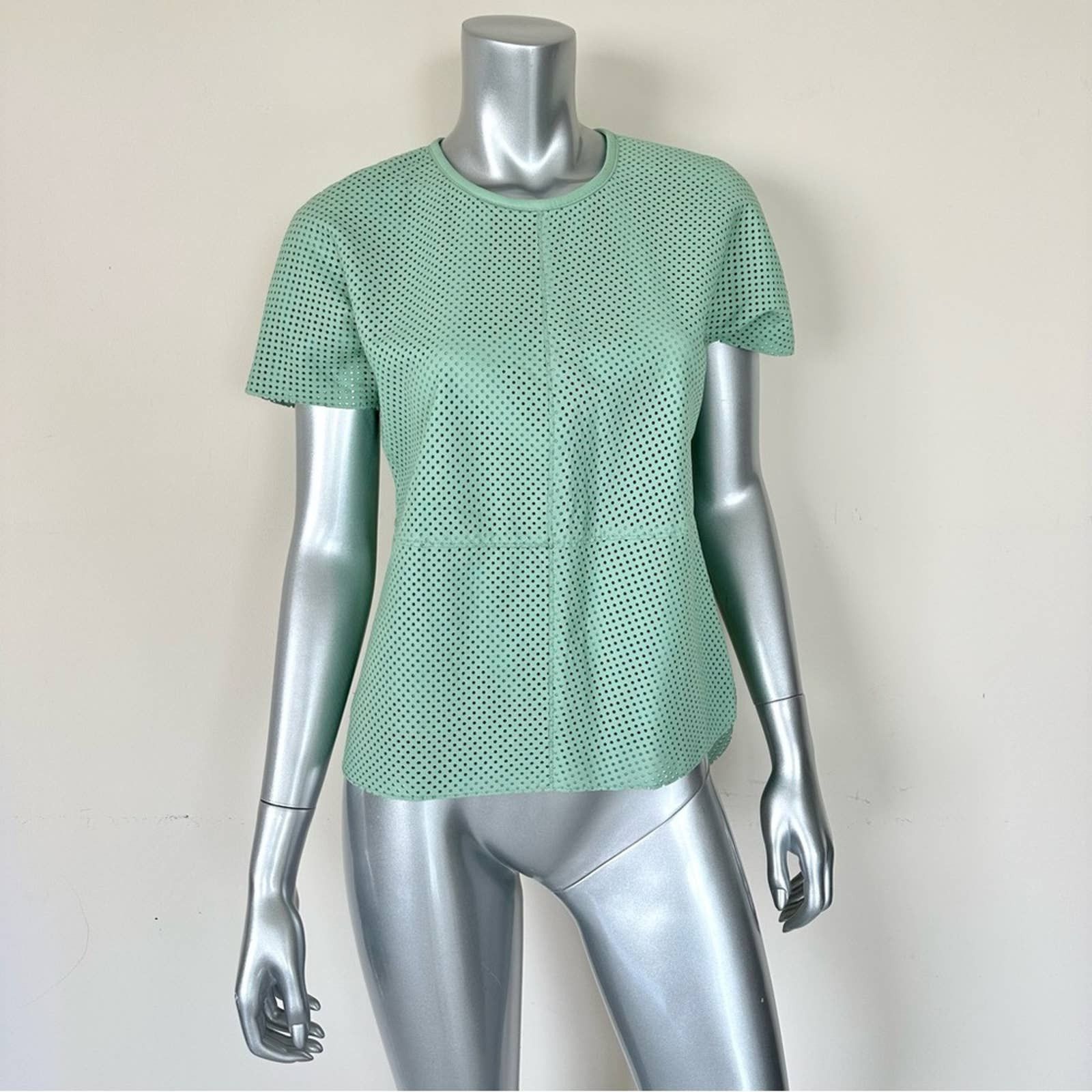 image of New!!! Rachel Zoe Leather Top Size 2 in Green, Women's