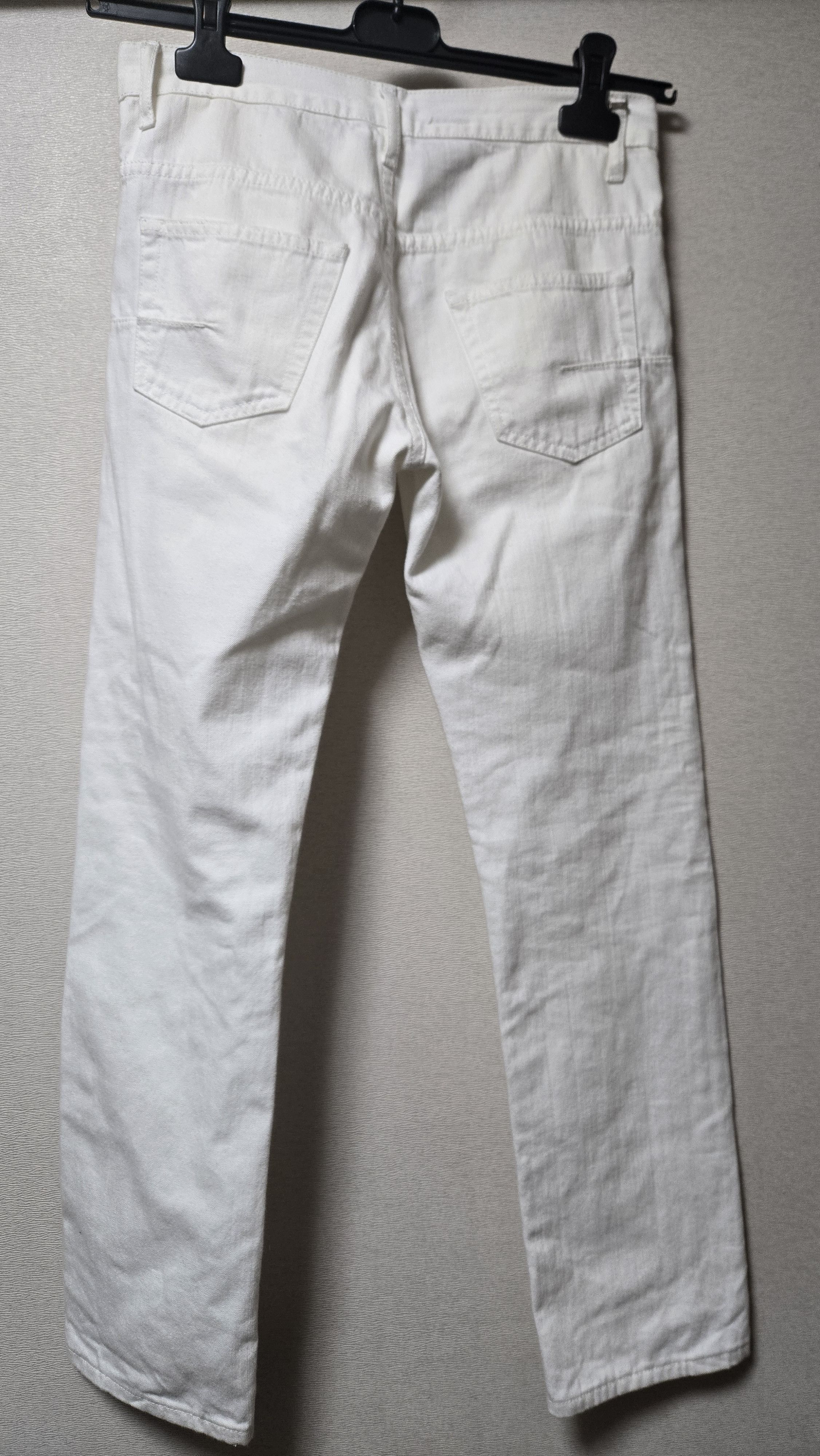 Dior Dior Homme 06SS Hedi Slimane White Denim Jeans Size 28 Size US 28 / EU 44 - 4 Thumbnail