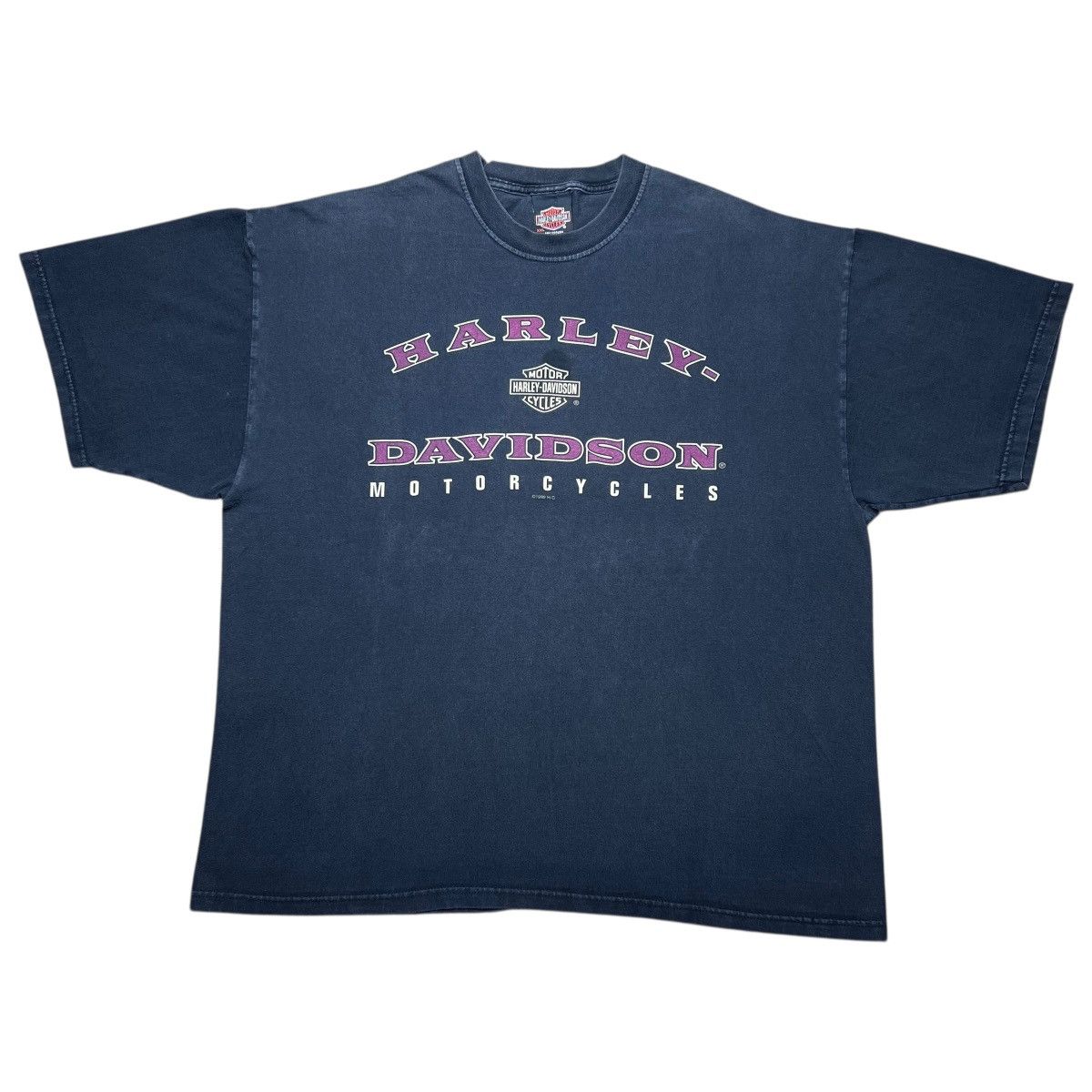 Harley Davidson × Vintage 1999 Harley Davidson Motorcycles 3D Spell Out Graphic Tee Size US XXL / EU 58 / 5 - 1 Thumbnail