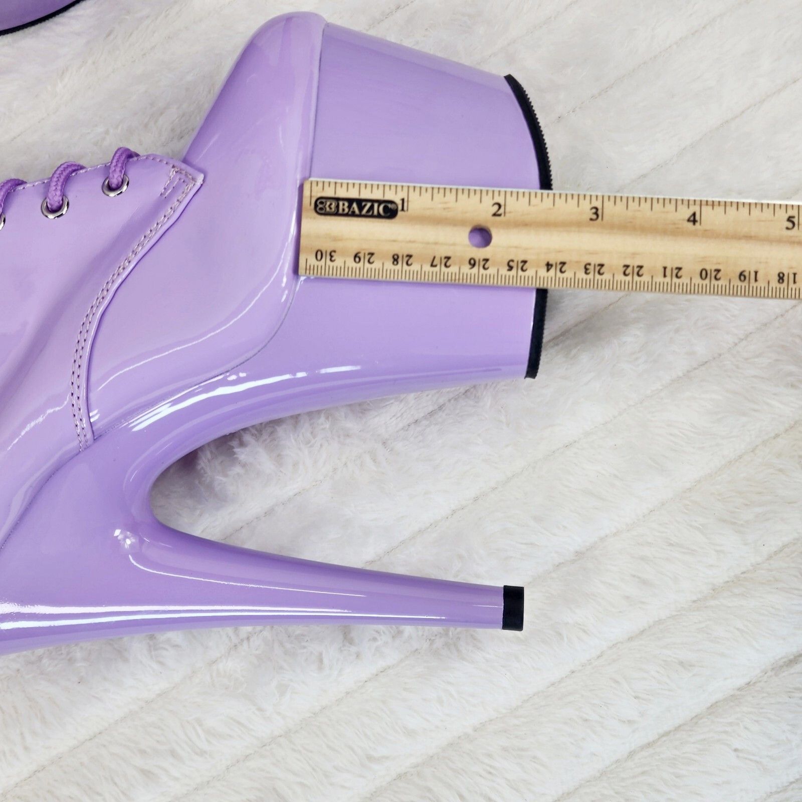 Other Adore 1020 Lavender Lilac Purple Patent 7" High Heel Platfo Size US 7 / IT 37 - 8 Thumbnail