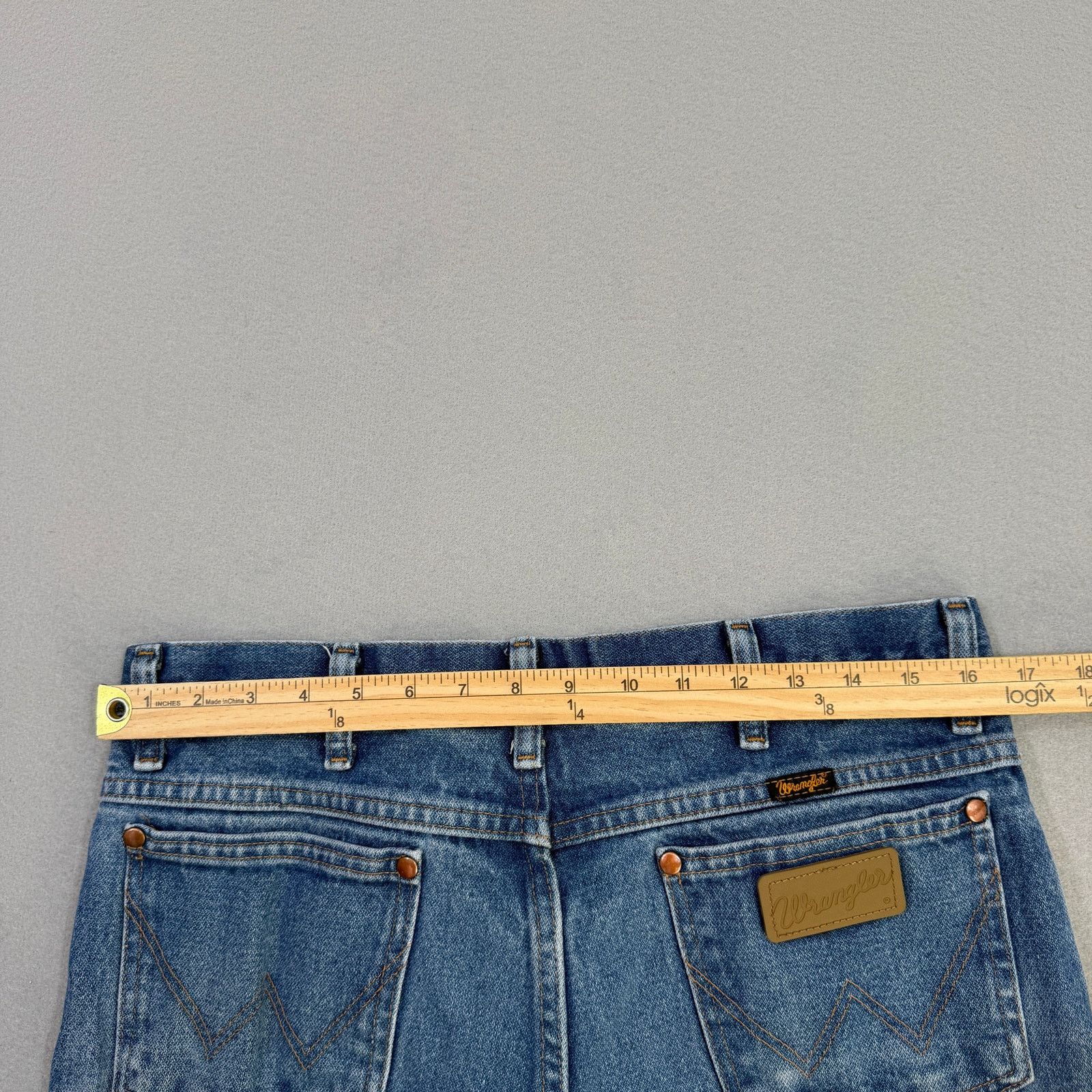 Wrangler Wrangler Slim Fit Cowboy Cut Jeans 33x30 Blue Faded 936PWD Size US 33 - 8 Thumbnail