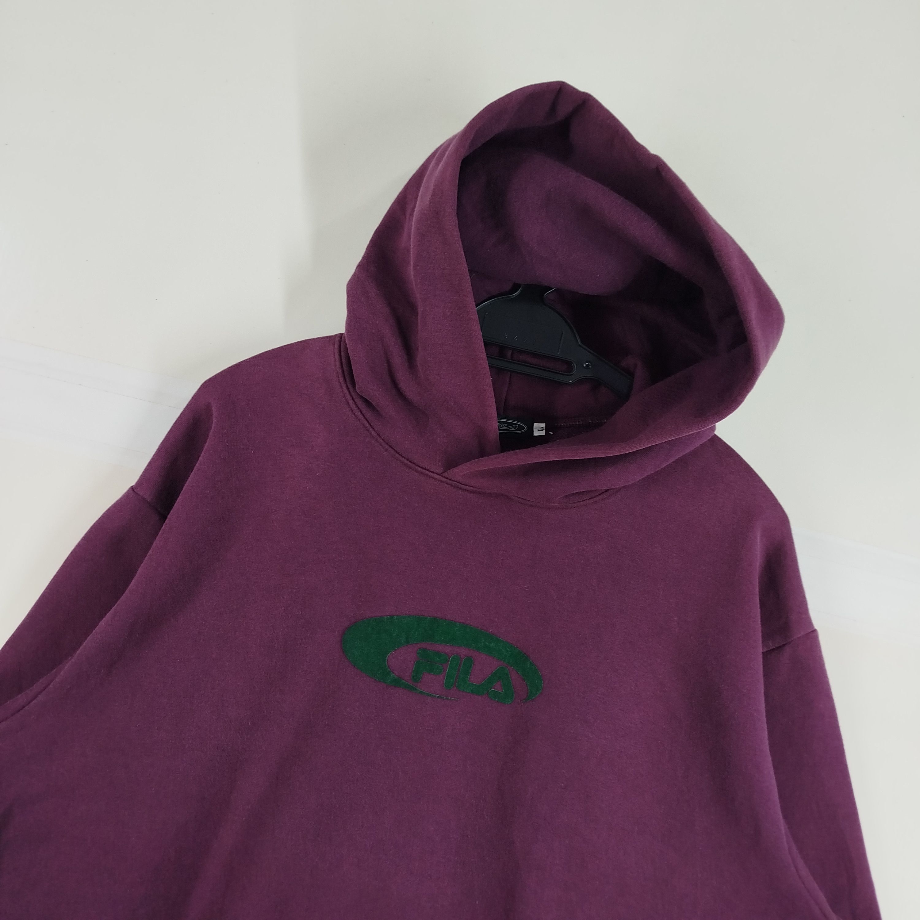Fila Vintage Fila Center Logo Made In Japan Dark Purple Faded Size US L / EU 52-54 / 3 - 3 Thumbnail
