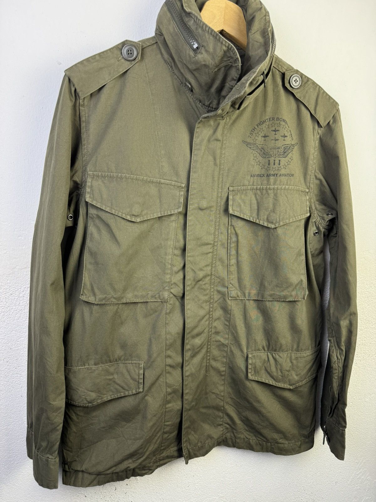 Avirex Vintage Avirex Us Army Jacket Red Parkas Hoodie Jacket Size US M / EU 48-50 / 2 - 2 Thumbnail
