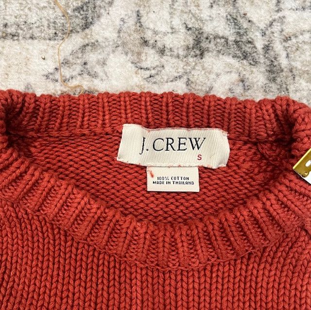 J.Crew J.Crew 100% Cotton Raglan Crewneck Sweater (S) Size US S / EU 44-46 / 1 - 2 Thumbnail