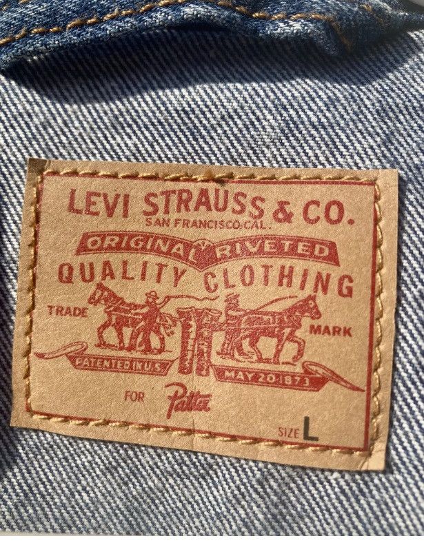 Patta Levi's Denim trucker jacket Tie dye washed Large new Size US L / EU 52-54 / 3 - 2 Thumbnail