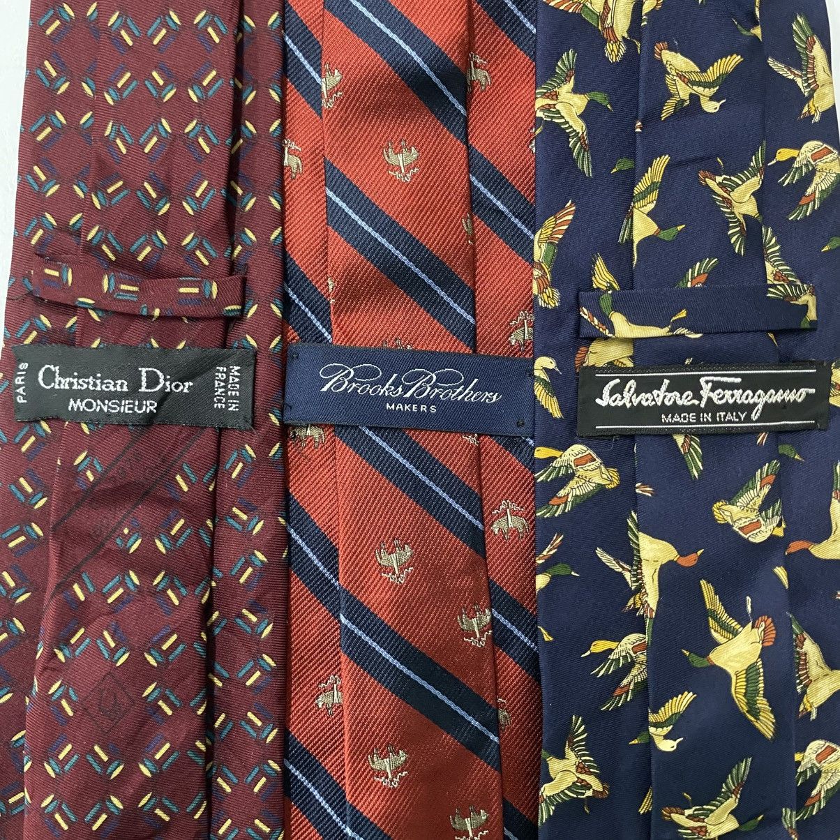 Brooks Brothers × Christian Dior Monsieur × Vintage Combo 3pc Vintage Men’s Tie Christian dior , brooksbrother Size ONE SIZE - 5 Thumbnail