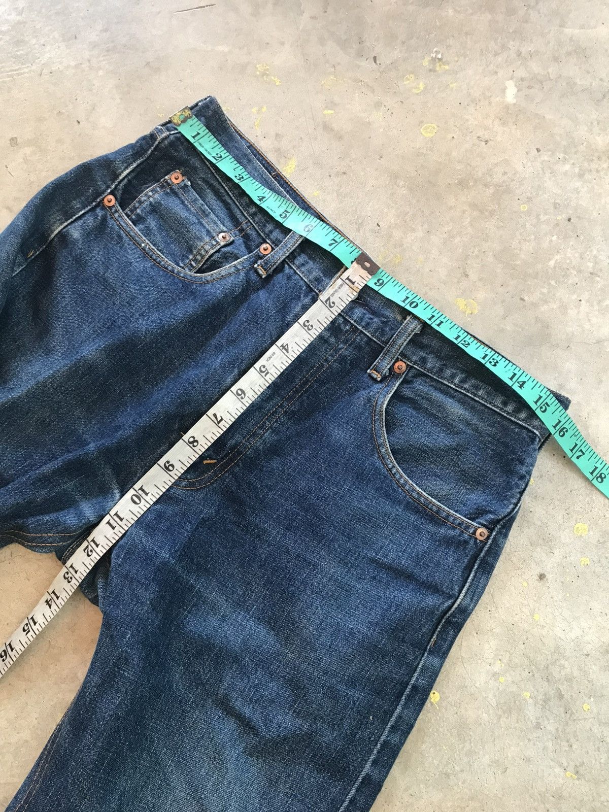 Levi's Levis 502 Big E 80s Talon Zipper Size US 33 - 16 Thumbnail