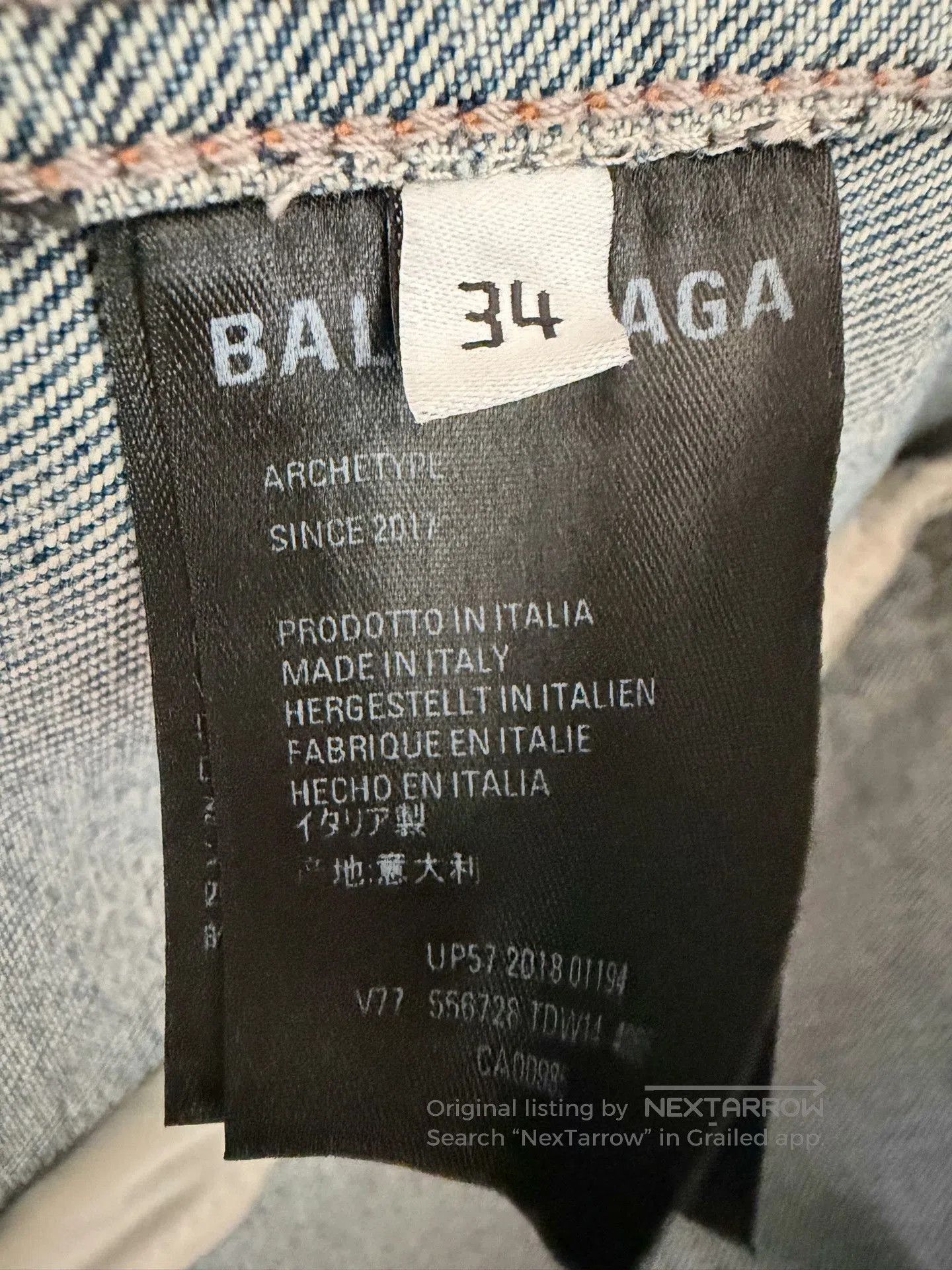 Balenciaga balenciaga embroidered logo denim jacket size 34. Size US M / EU 48-50 / 2 - 4 Thumbnail