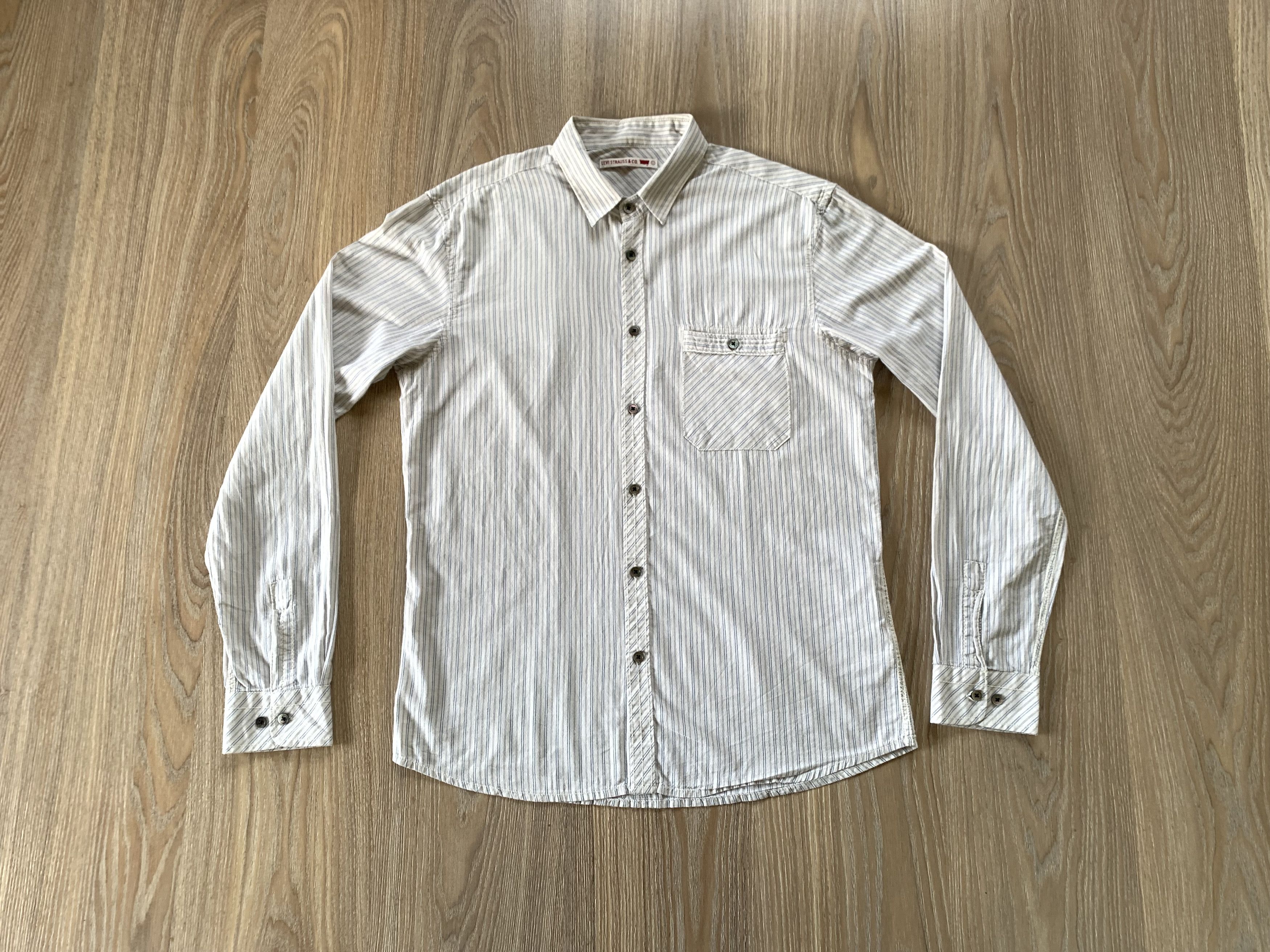 Levi's × Levi's Vintage Clothing Levi's Vintage Long Sleeve Stripe Button Up Shirt Size US L / EU 52-54 / 3 - 9 Thumbnail
