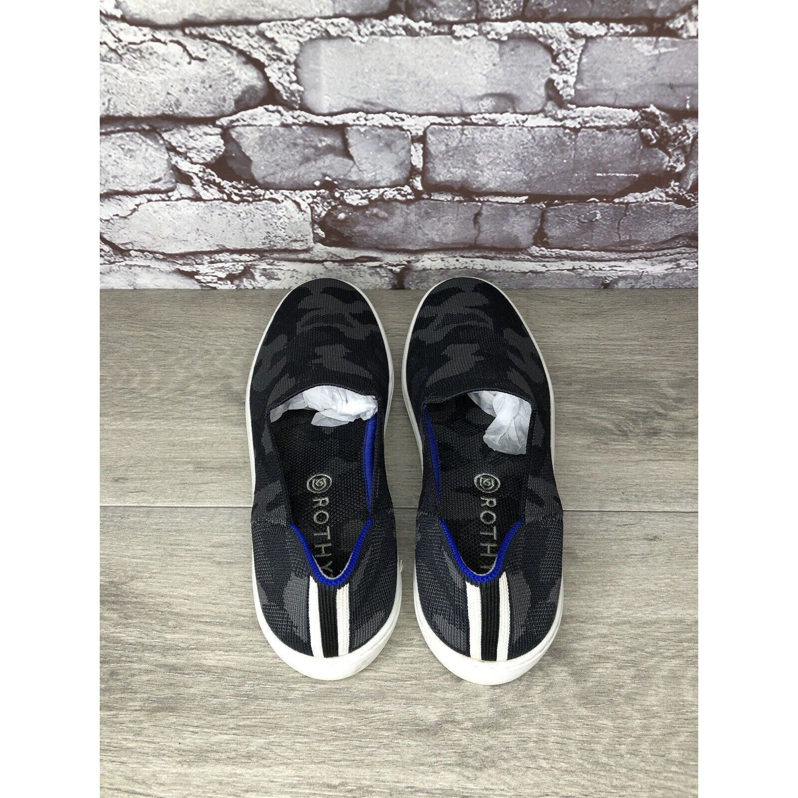 Other Rothy’s The Original Grey Camo Print Fabric Slip On Sneakers Size US 10 / IT 40 - 5 Thumbnail
