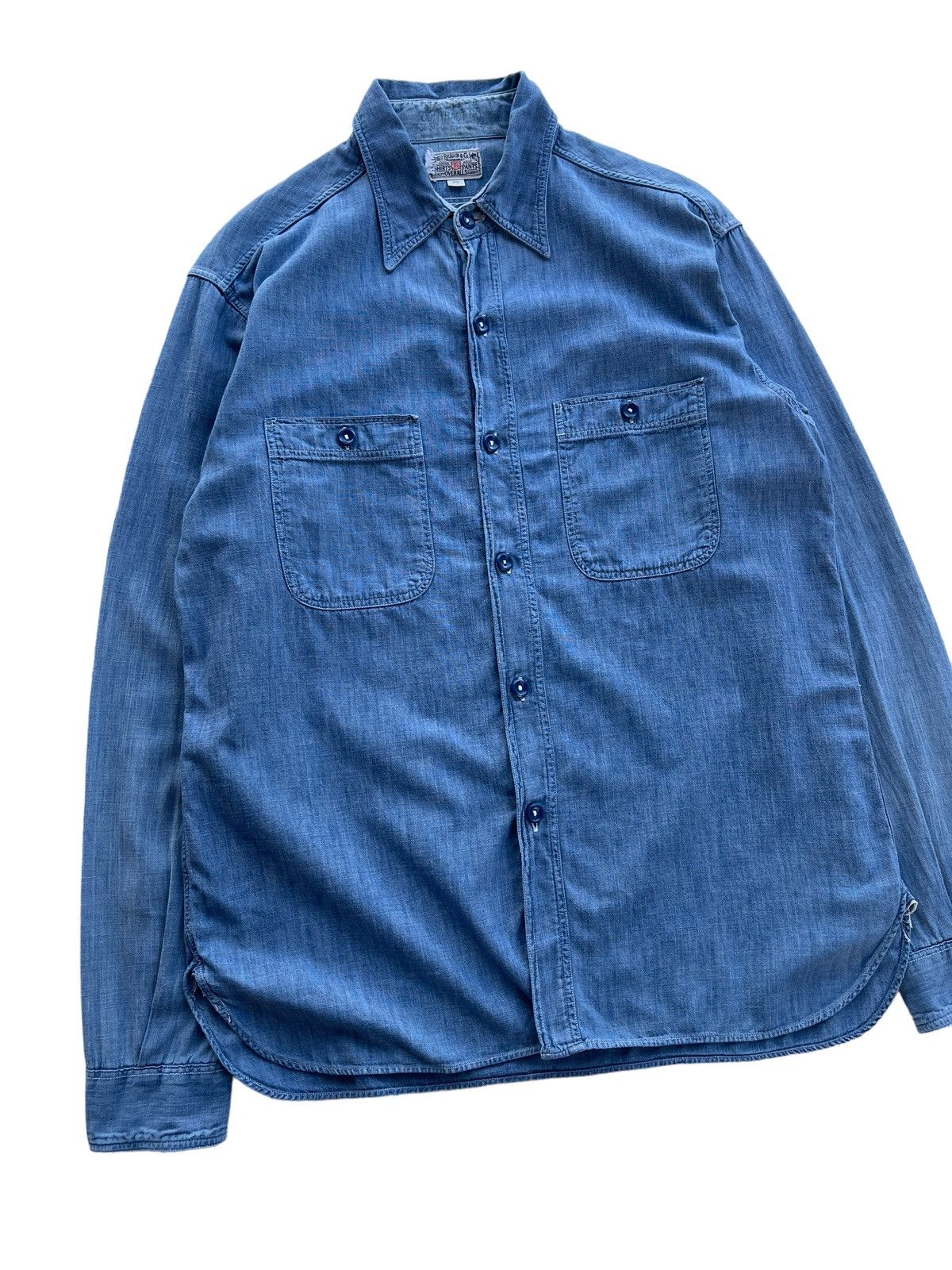 Buzz Rickson's Vintage Buzz Rickson USN Chambray Work Shirt Size US S / EU 44-46 / 1 - 3 Thumbnail