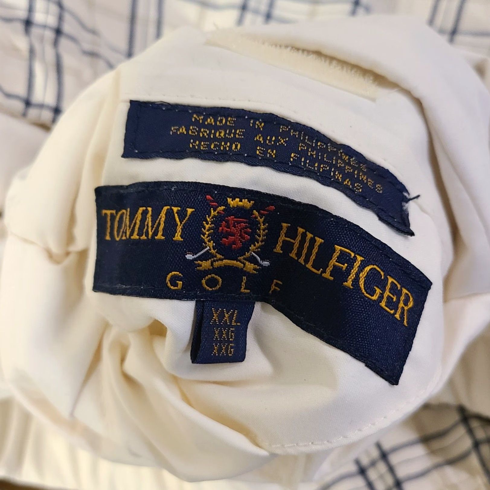 Tommy Hilfiger Tommy Hilfiger Golf Mens White Plaid Reversible 1/4 Zip Bomber Jacket 2XL Size Casual Winter Logo Zip Jacket Mens Size US XXL / EU 58 / 5 - 5 Thumbnail