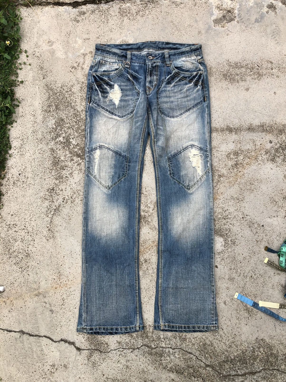 HIDEAWAYS × Nicole Club FLARED⚡️⚡️NICOLE HIDEAWAYS WASHED BLUE DENIM Size US 32 / EU 48 - 1 Thumbnail
