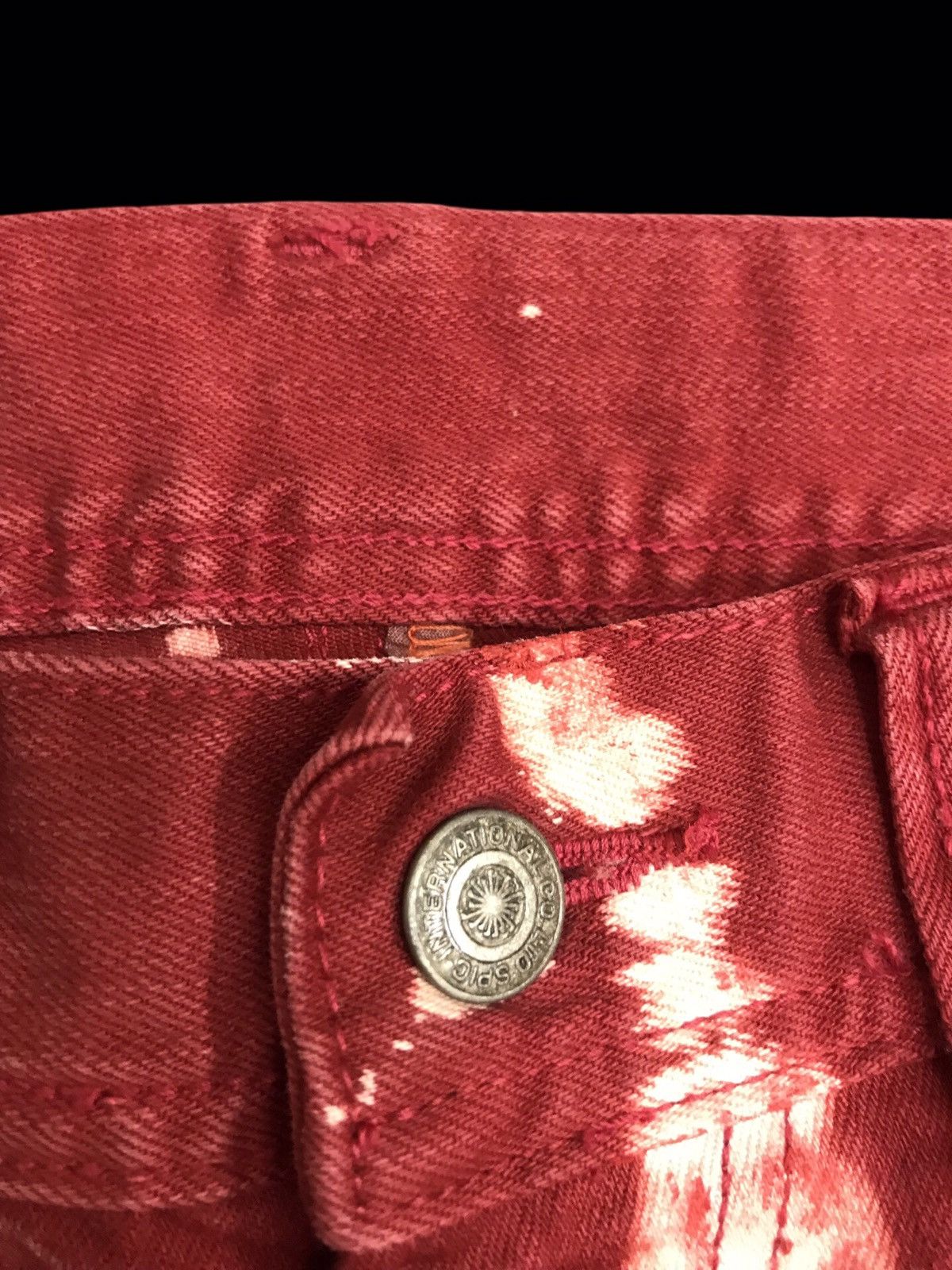 Tornado Mart 💥ARCHIVAL FLARE💥TORNADO MART ROSE EMBROIDERY DENIM F413 Size US 31 - 3 Thumbnail