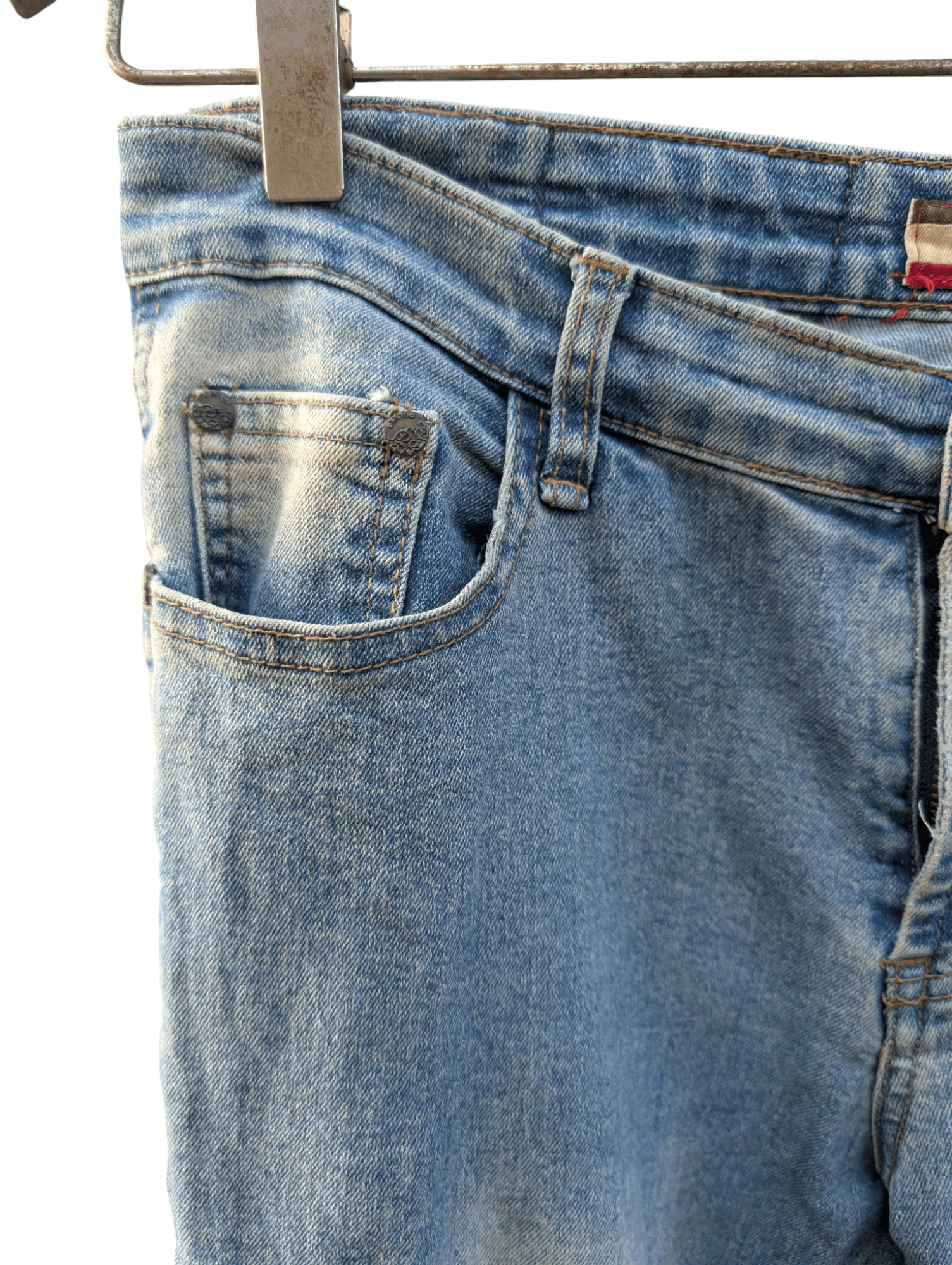 Other Vintage Bantuo Side Lace Flare Jeans Size 30" / US 8 / IT 44 - 6 Thumbnail