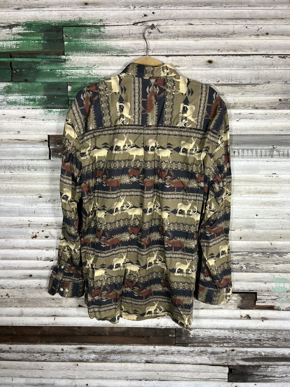 Vintage AOP Hunting Button Up Shirt Size US XL / EU 56 / 4 - 2 Thumbnail