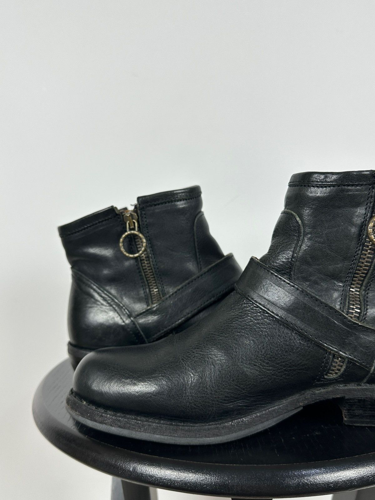 Fiorentini + Baker Fiorentini + Baker Carnaby Chad Black Leather Biker Boots Size US 7 / IT 37 - 19 Thumbnail