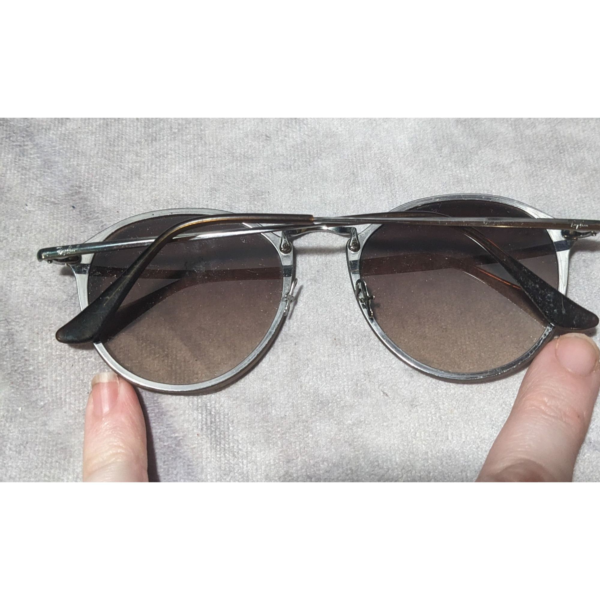 RayBan Ray-Ban Round Blaze Silver Frame Sunglasses Size ONE SIZE - 7 Thumbnail