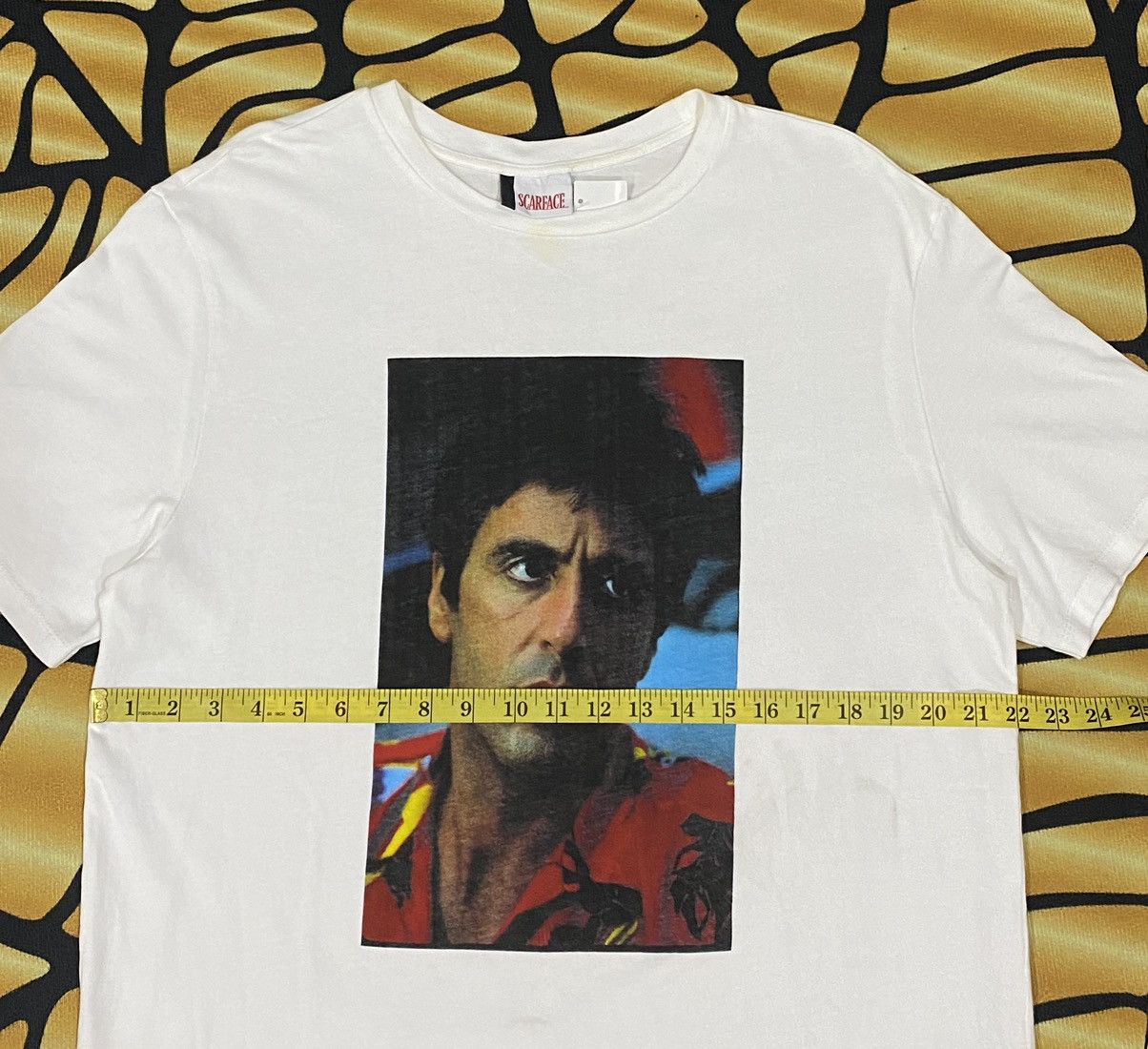 Other RARE SCARFACE AL PACINO AMERICAN CRIME DRAMA WHITE TEE Size US L / EU 52-54 / 3 - 9 Thumbnail