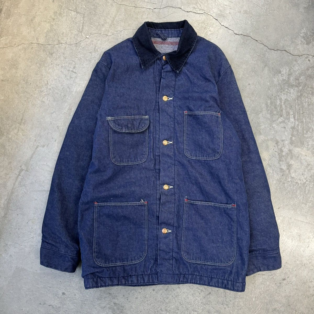 Vintage Crazy Vintage 60s/70s Blue Bell Dark Wash Chore Jacket 
