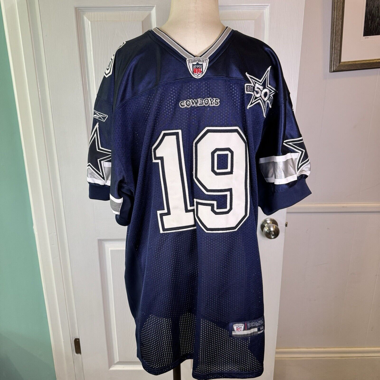 Reebok Dallas Cowboys Austin Jersey Mens 50 Reebok 50th Anniversary Size US L / EU 52-54 / 3 - 1 Thumbnail