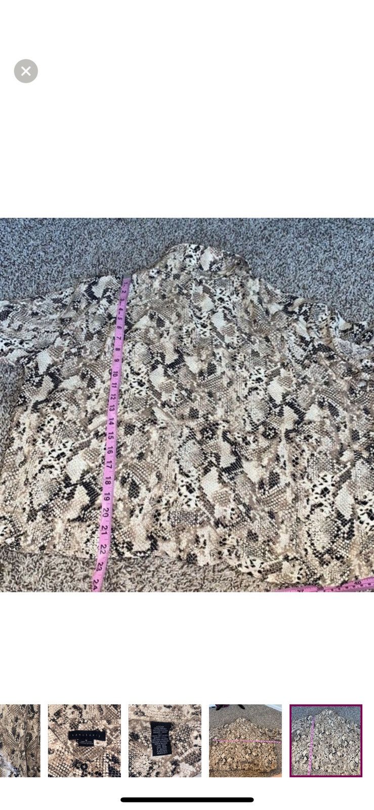 Sanctuary Sanctuary medium snake print button down blouse Size M / US 6-8 / IT 42-44 - 7 Thumbnail