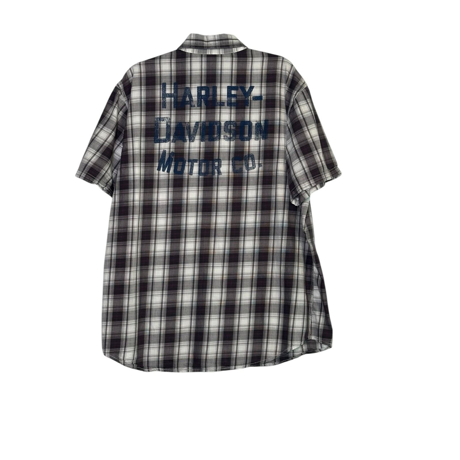 Harley Davidson Harley Davidson plaid short sleeves button shirt size XL Size US XL / EU 56 / 4 - 10 Thumbnail